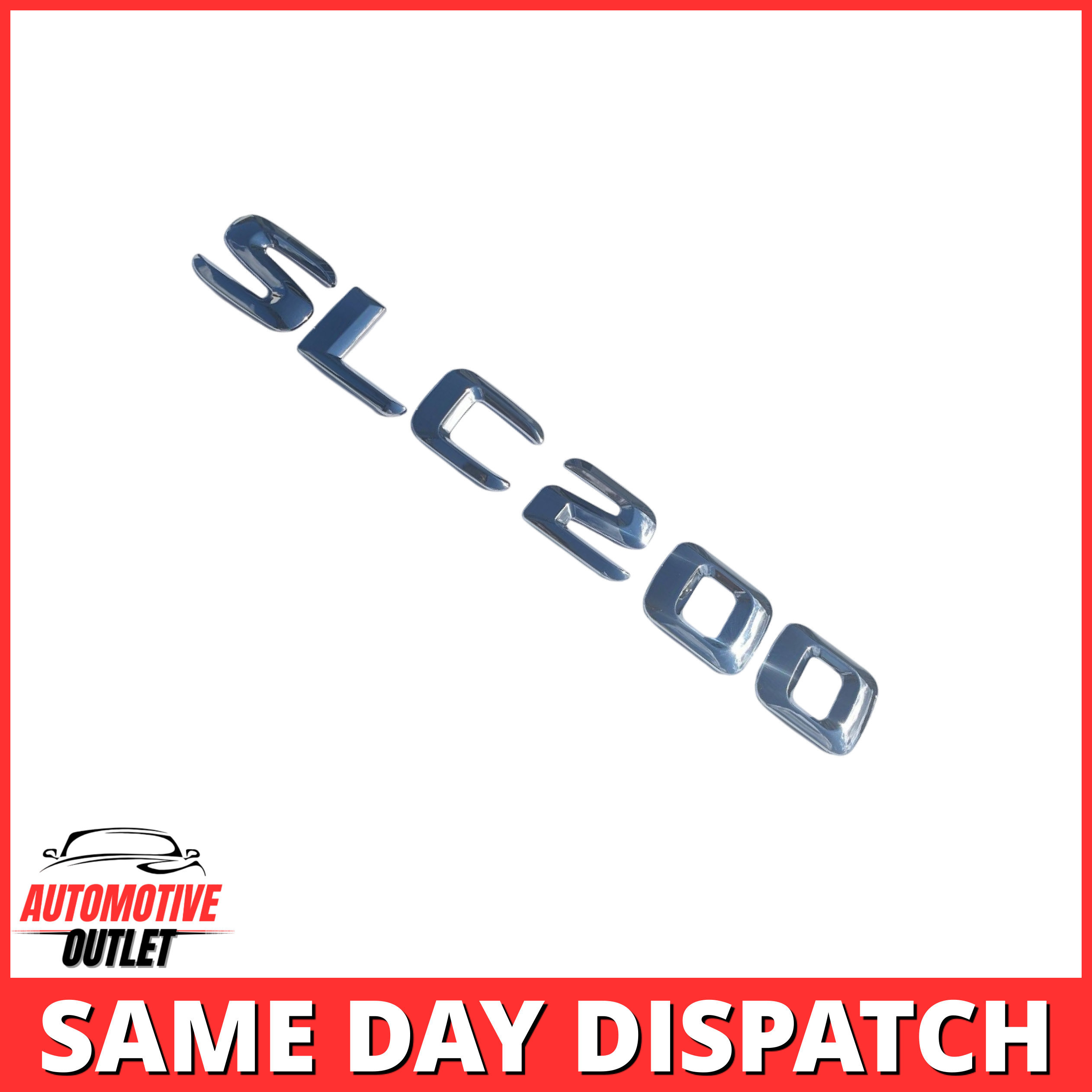 SLC200-CH Lettering Rear Boot Lid Trunk Badge Emblem For Mercedes-Benz SLC, Chrome