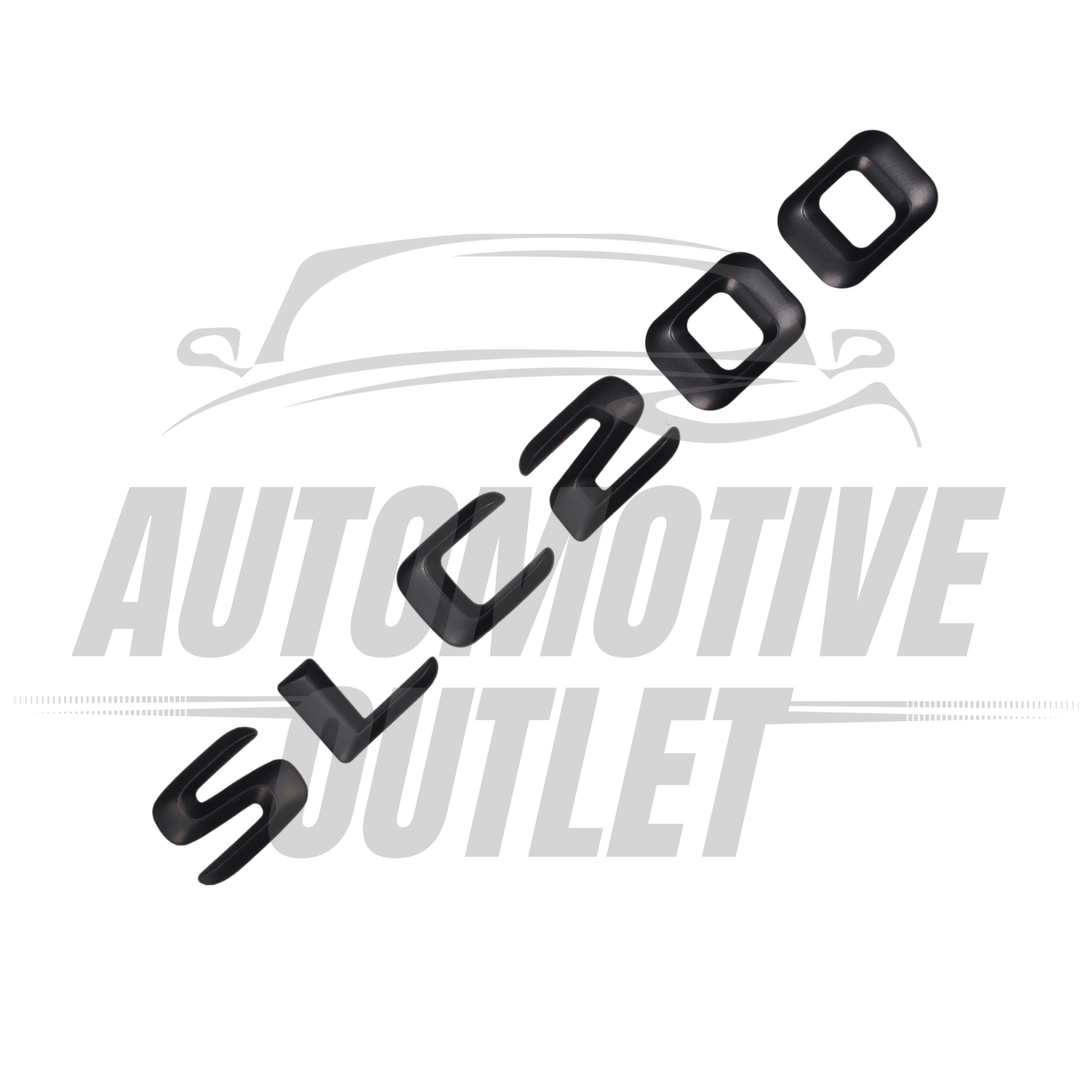 SLC200-MB Lettering Rear Boot Lid Trunk Badge Emblem For Mercedes-Benz SLC, Matt Black 3