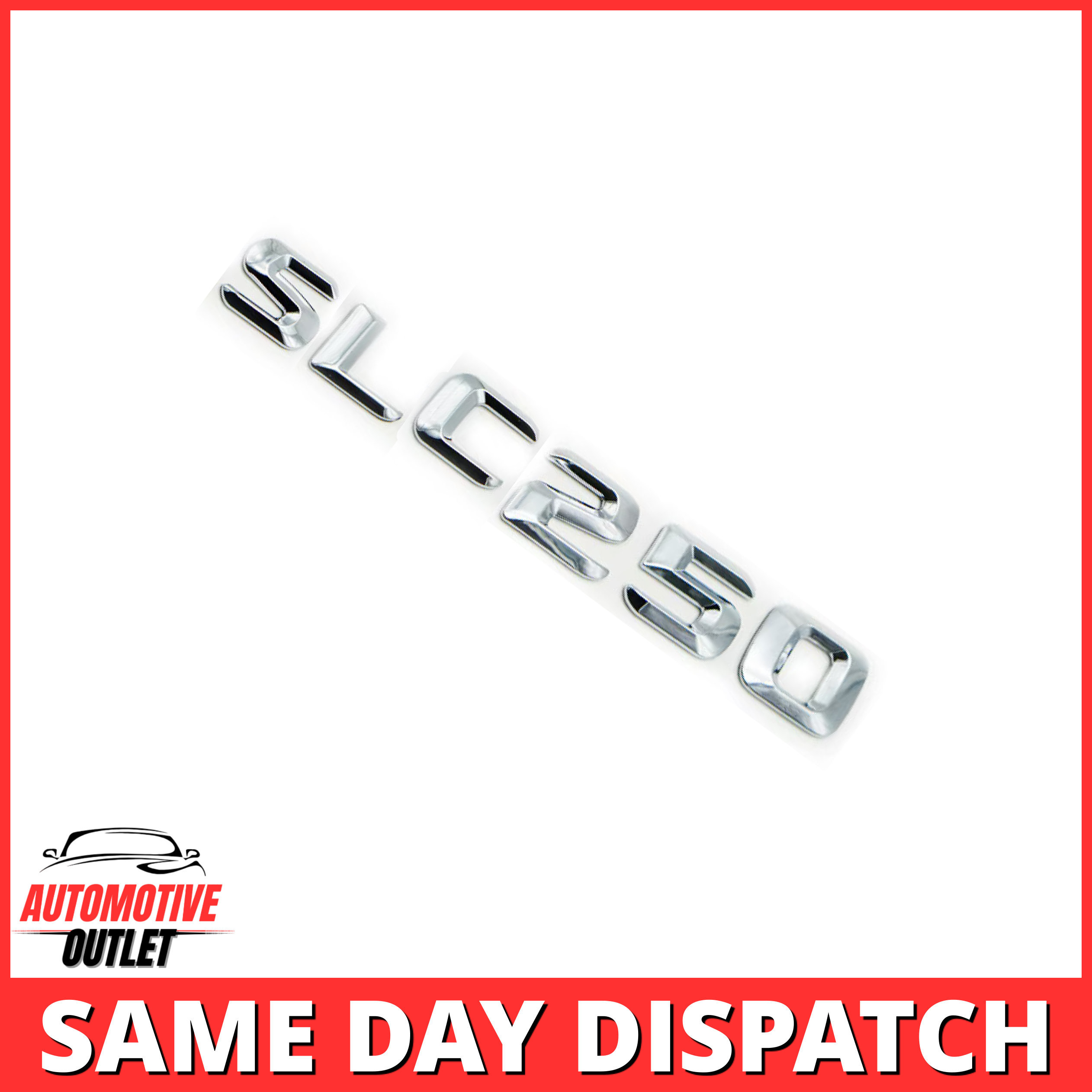 SLC250-CH Lettering Rear Boot Lid Trunk Badge Emblem For Mercedes-Benz SLC, Chrome