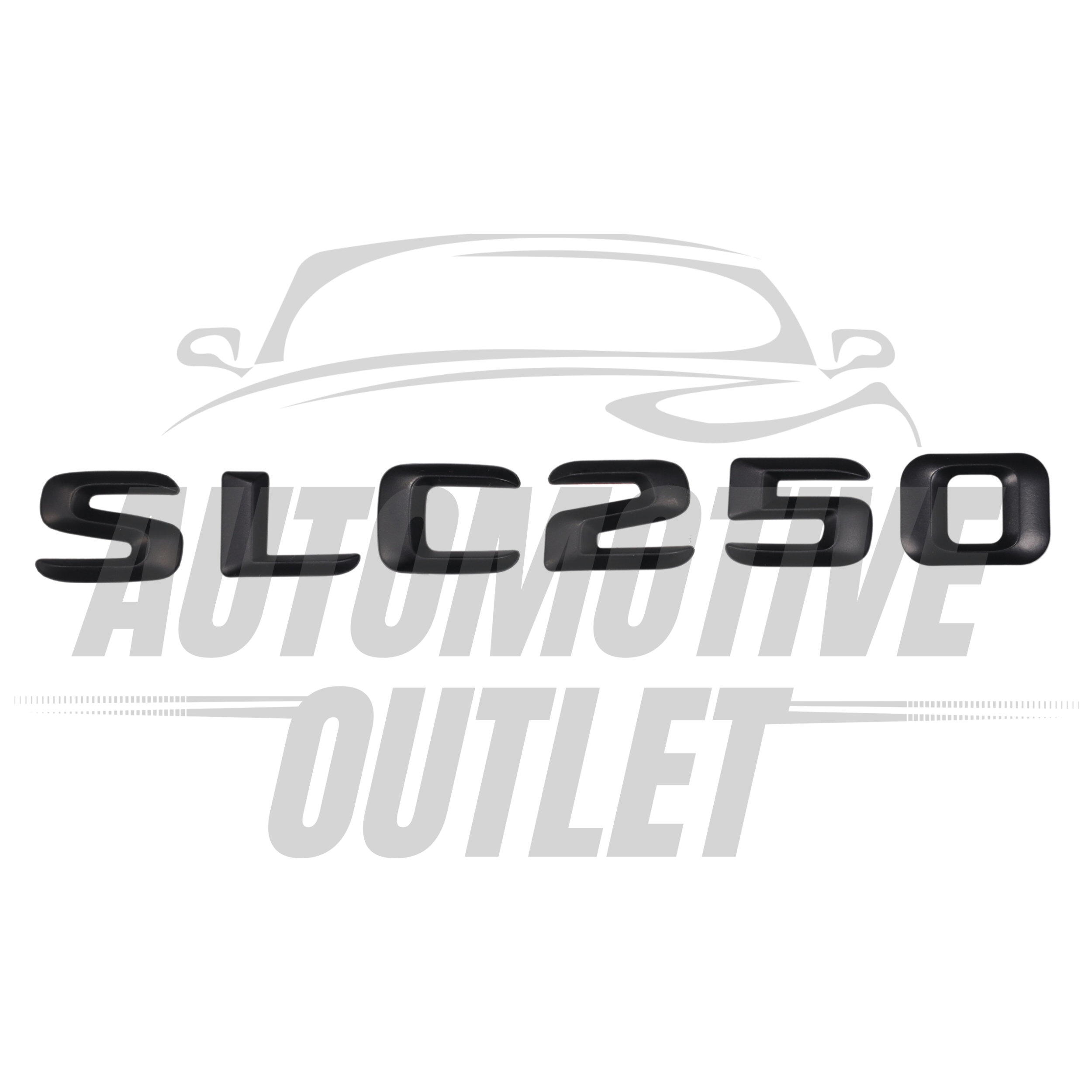 SLC250-MB Lettering Rear Boot Lid Trunk Badge Emblem For Mercedes-Benz SLC, Matt Black 2