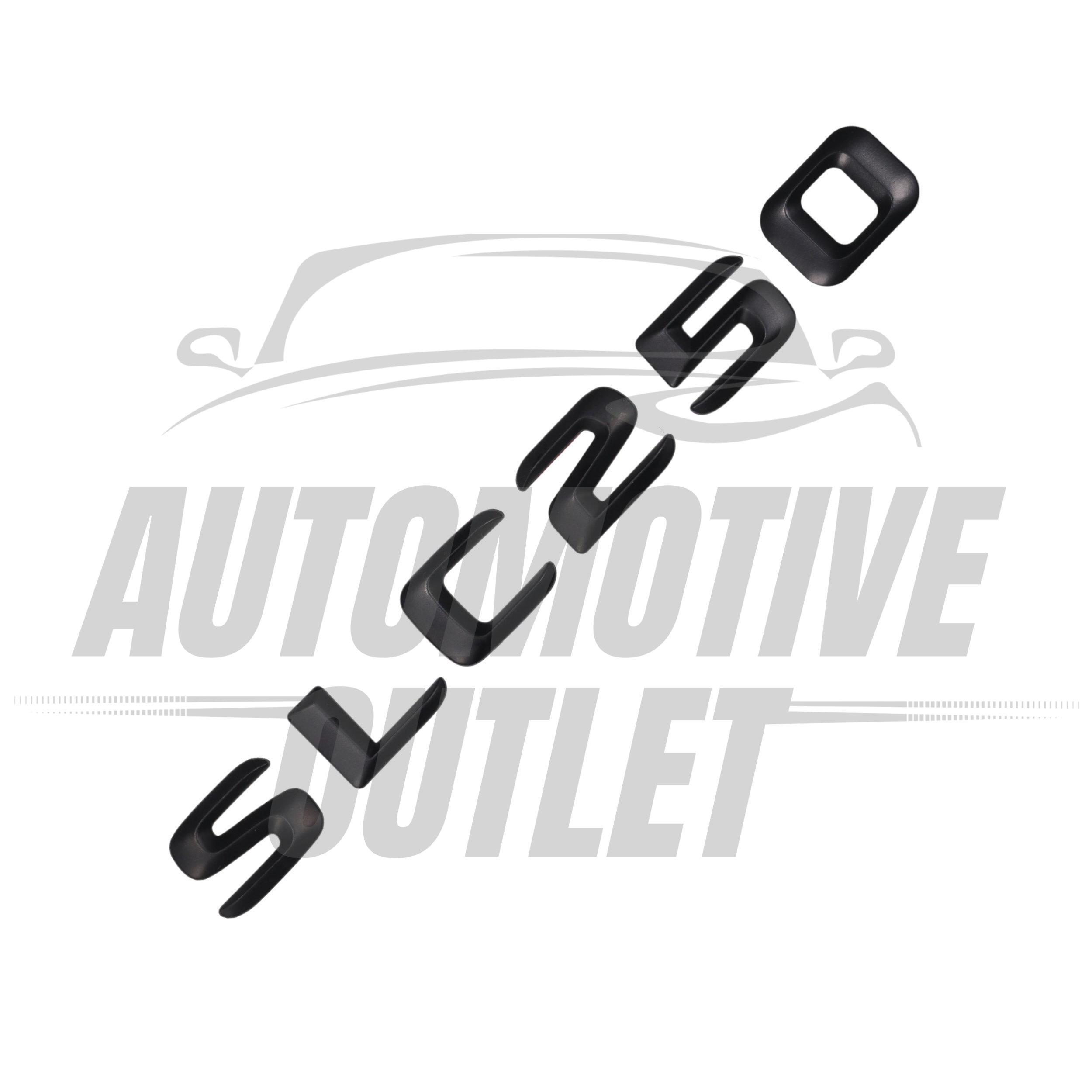 SLC250-MB Lettering Rear Boot Lid Trunk Badge Emblem For Mercedes-Benz SLC, Matt Black 3
