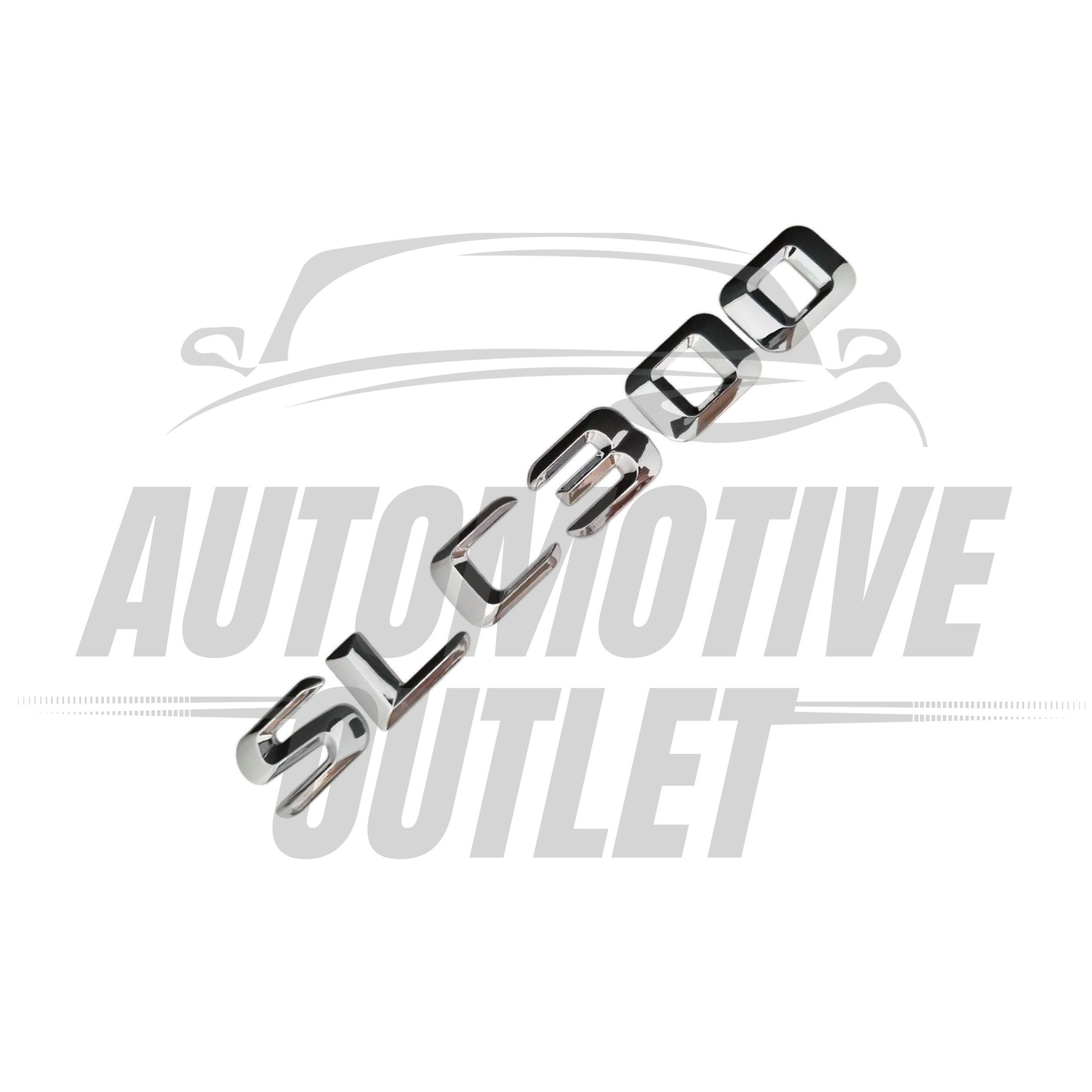 SLC300-CH Lettering Rear Boot Lid Trunk Badge Emblem For Mercedes-Benz SLC, Chrome 3