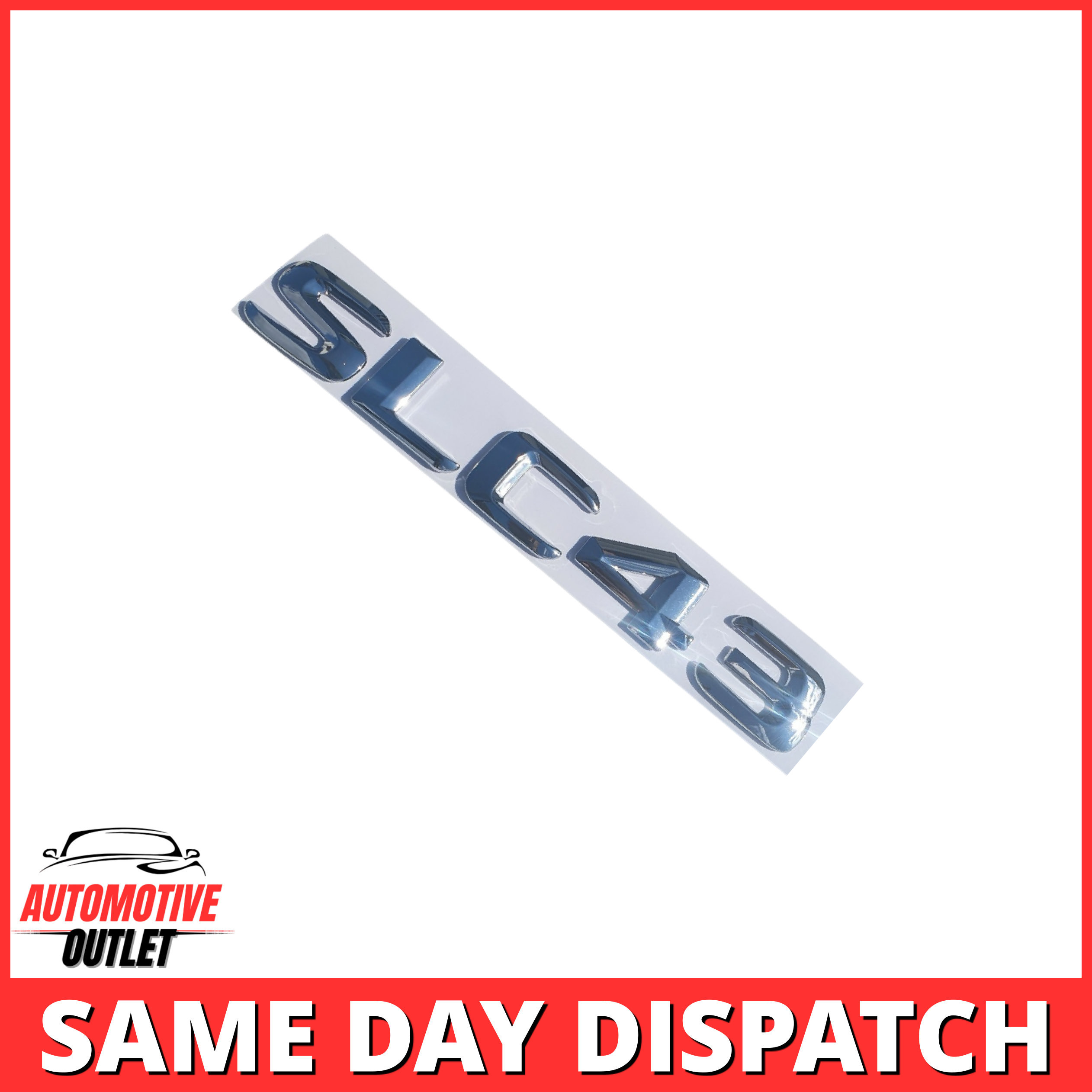 SLC43-CH Lettering Rear Boot Lid Trunk Badge Emblem For Mercedes-Benz SLC, Chrome