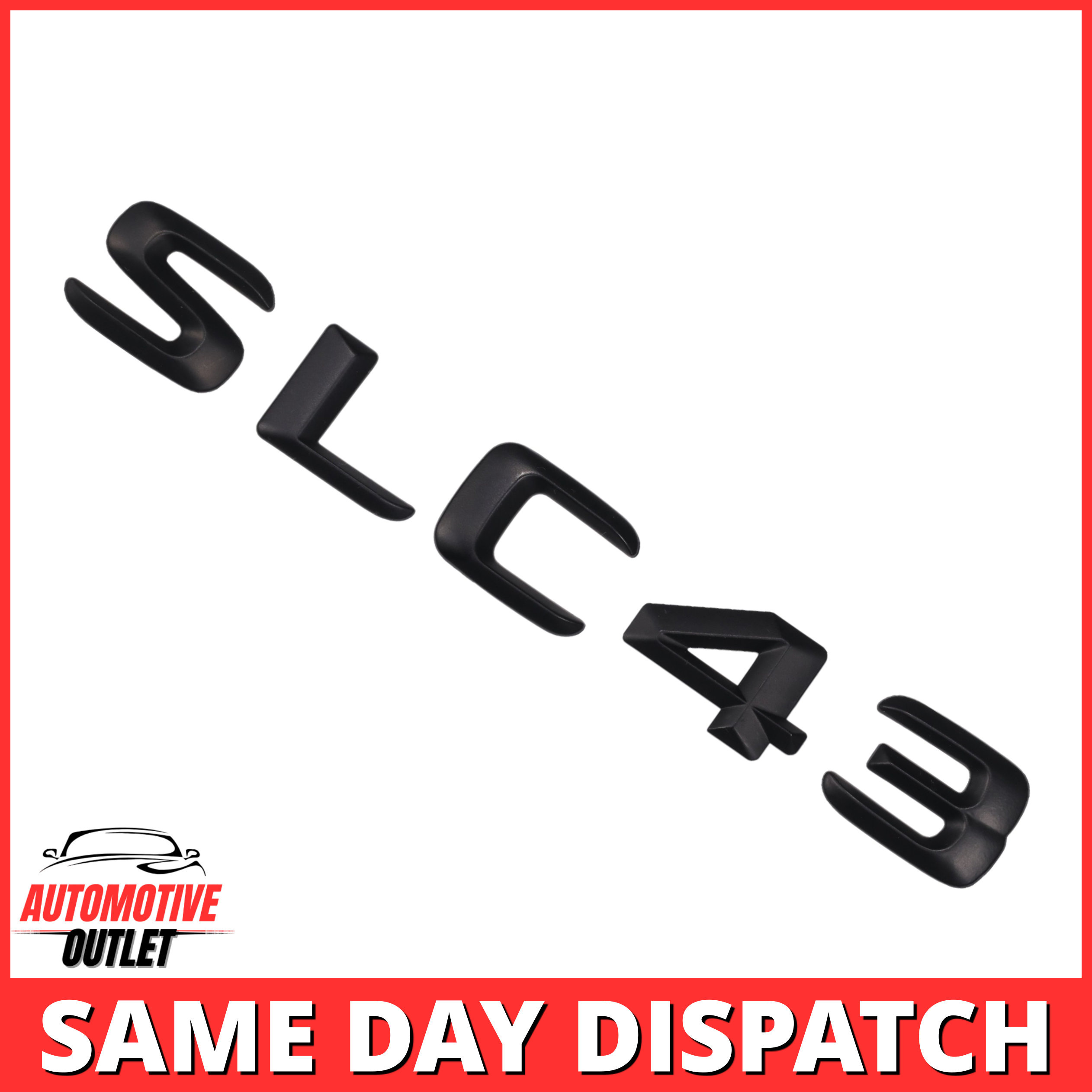 SLC43-MB Lettering Rear Boot Lid Trunk Badge Emblem For Mercedes-Benz SLC, Matt Black