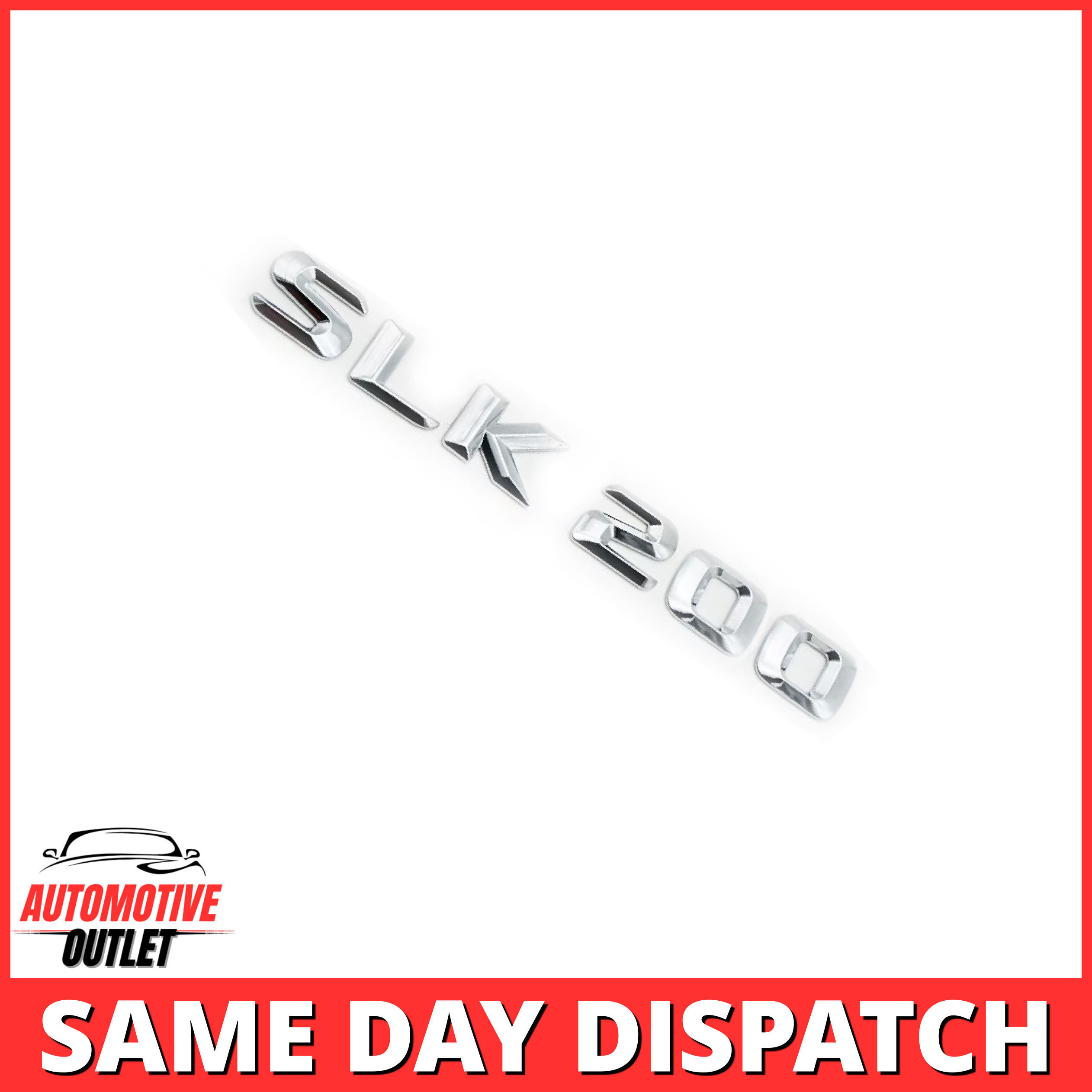 SLK200-CH Lettering Rear Boot Lid Trunk Badge Emblem For Mercedes-Benz SLK, Chrome