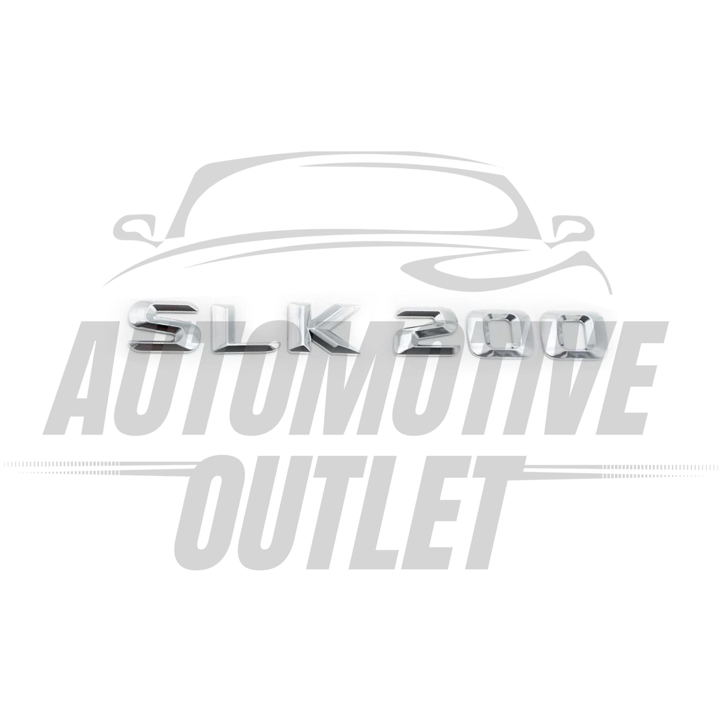 SLK200-CH Lettering Rear Boot Lid Trunk Badge Emblem For Mercedes-Benz SLK, Chrome 2
