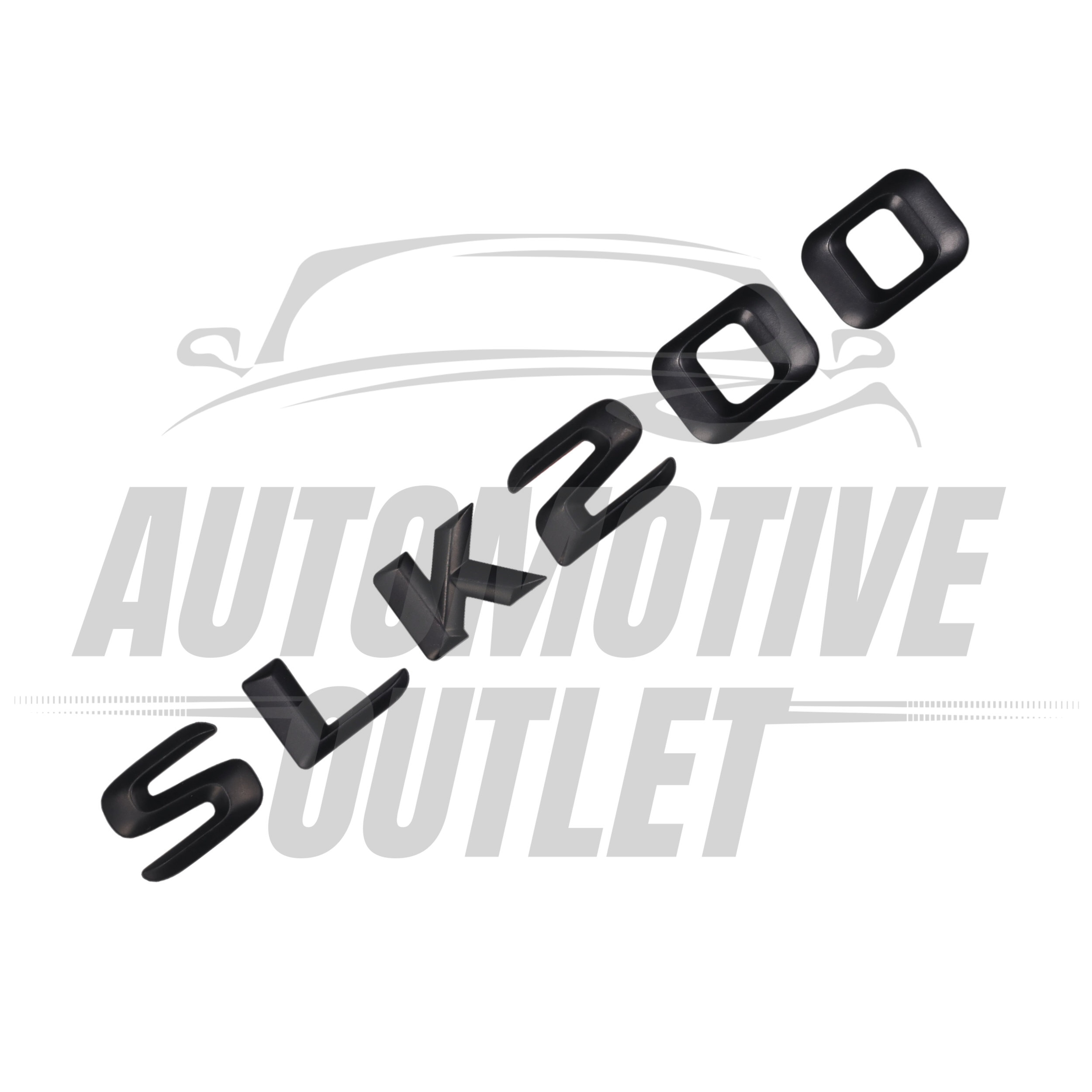 SLK200-MB Lettering Rear Boot Lid Trunk Badge Emblem For Mercedes-Benz SLK, Matt Black 3