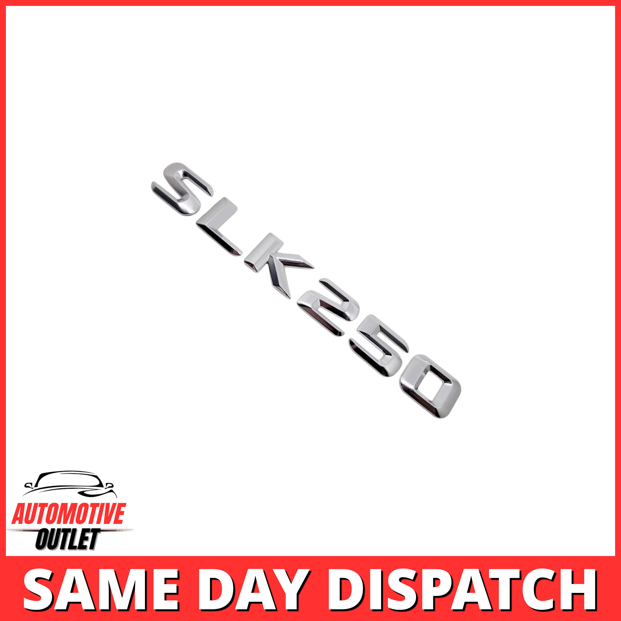 SLK250-CH Lettering Rear Boot Lid Trunk Badge Emblem For Mercedes-Benz SLK, Chrome