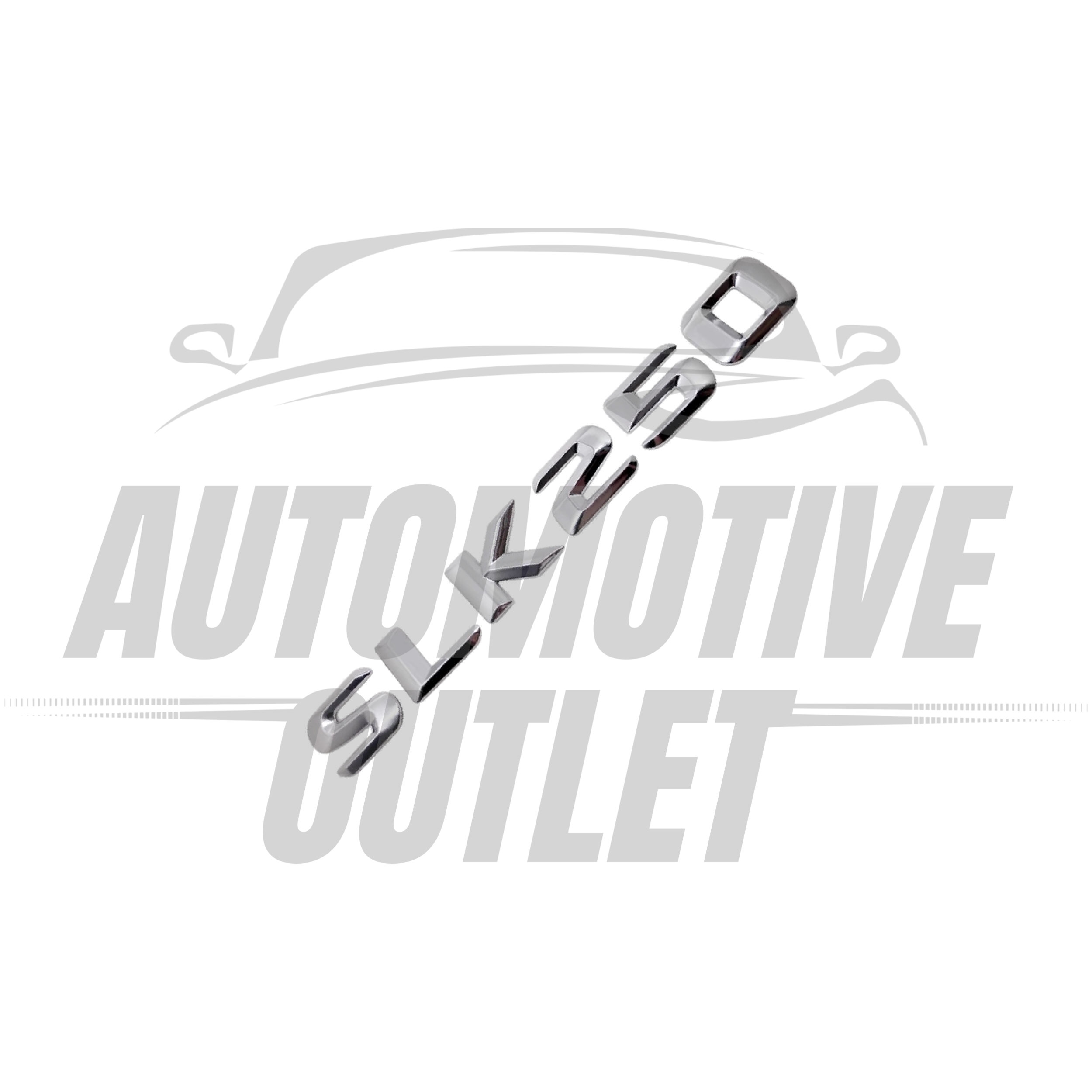SLK250-CH Lettering Rear Boot Lid Trunk Badge Emblem For Mercedes-Benz SLK, Chrome 3