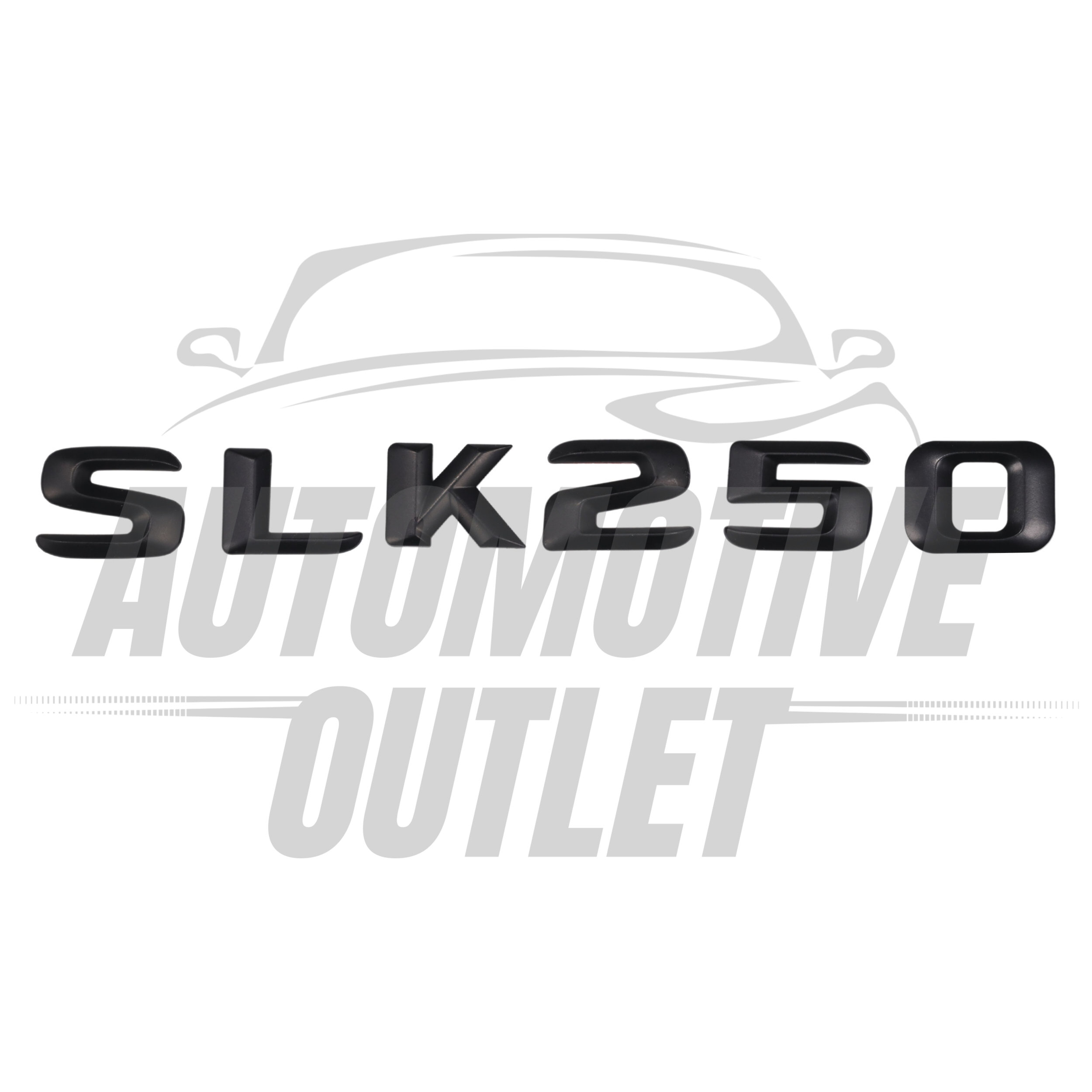SLK250-MB Lettering Rear Boot Lid Trunk Badge Emblem For Mercedes-Benz SLK, Matt Black 2
