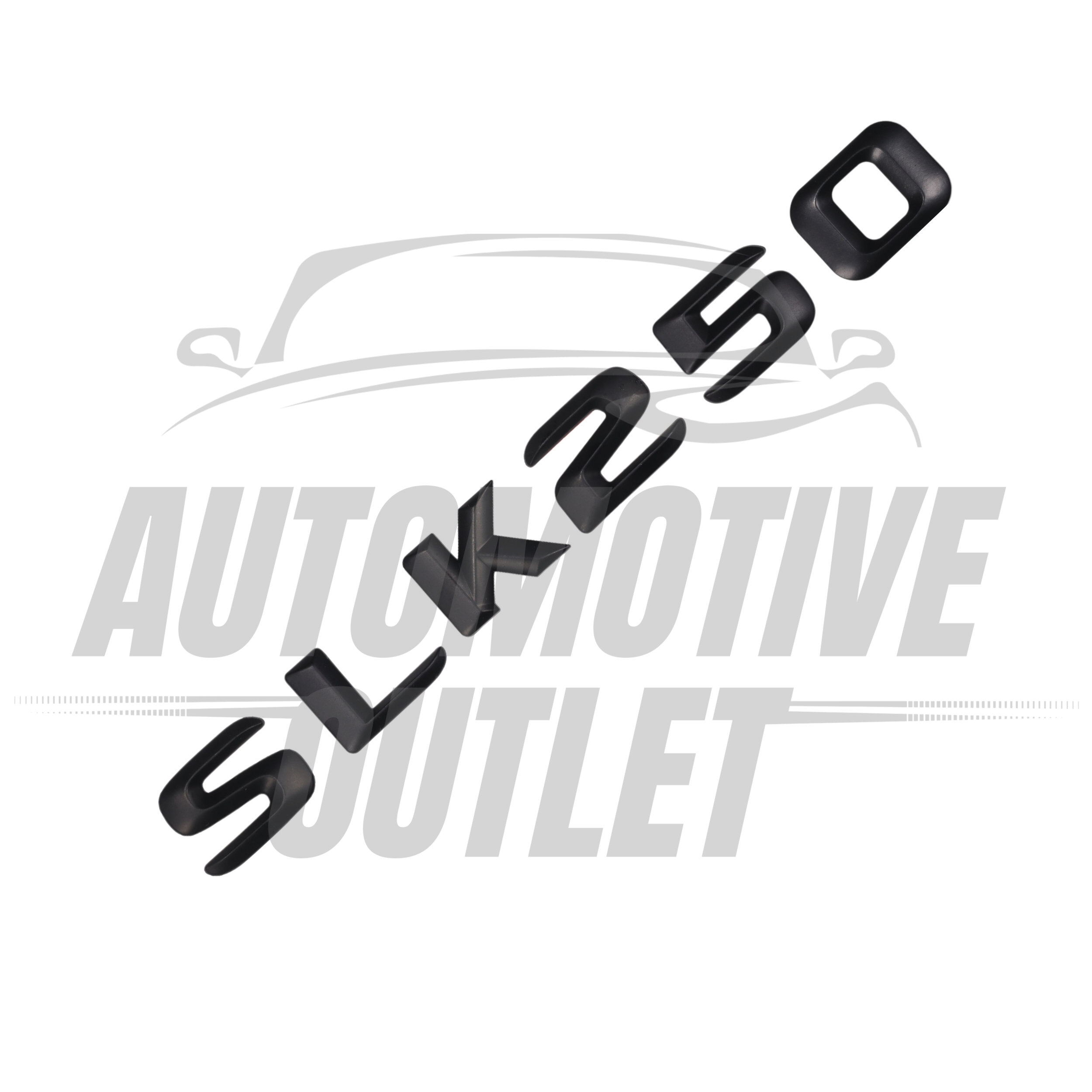 SLK250-MB Lettering Rear Boot Lid Trunk Badge Emblem For Mercedes-Benz SLK, Matt Black 3