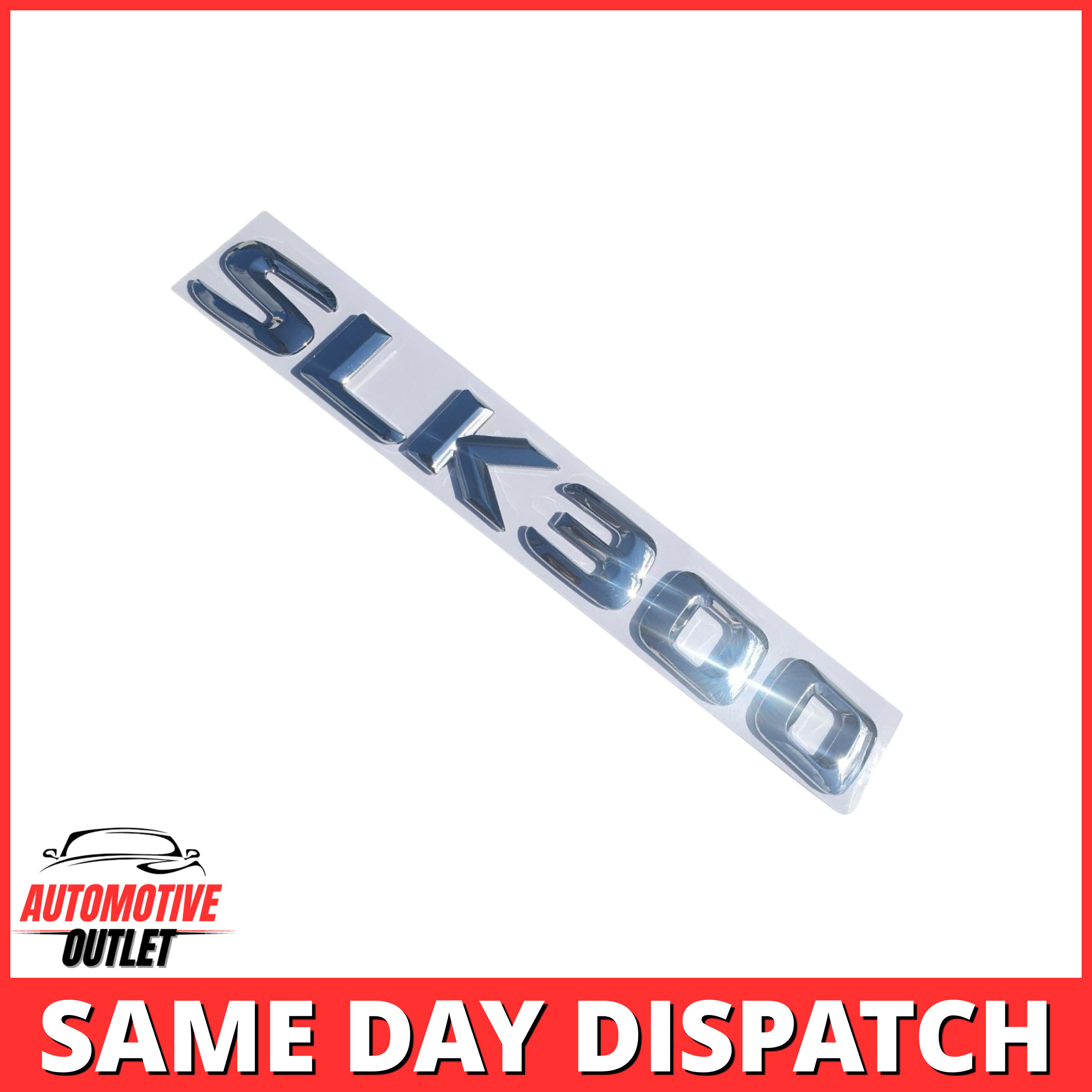 SLK300-CH Lettering Rear Boot Lid Trunk Badge Emblem For Mercedes-Benz SLK, Chrome