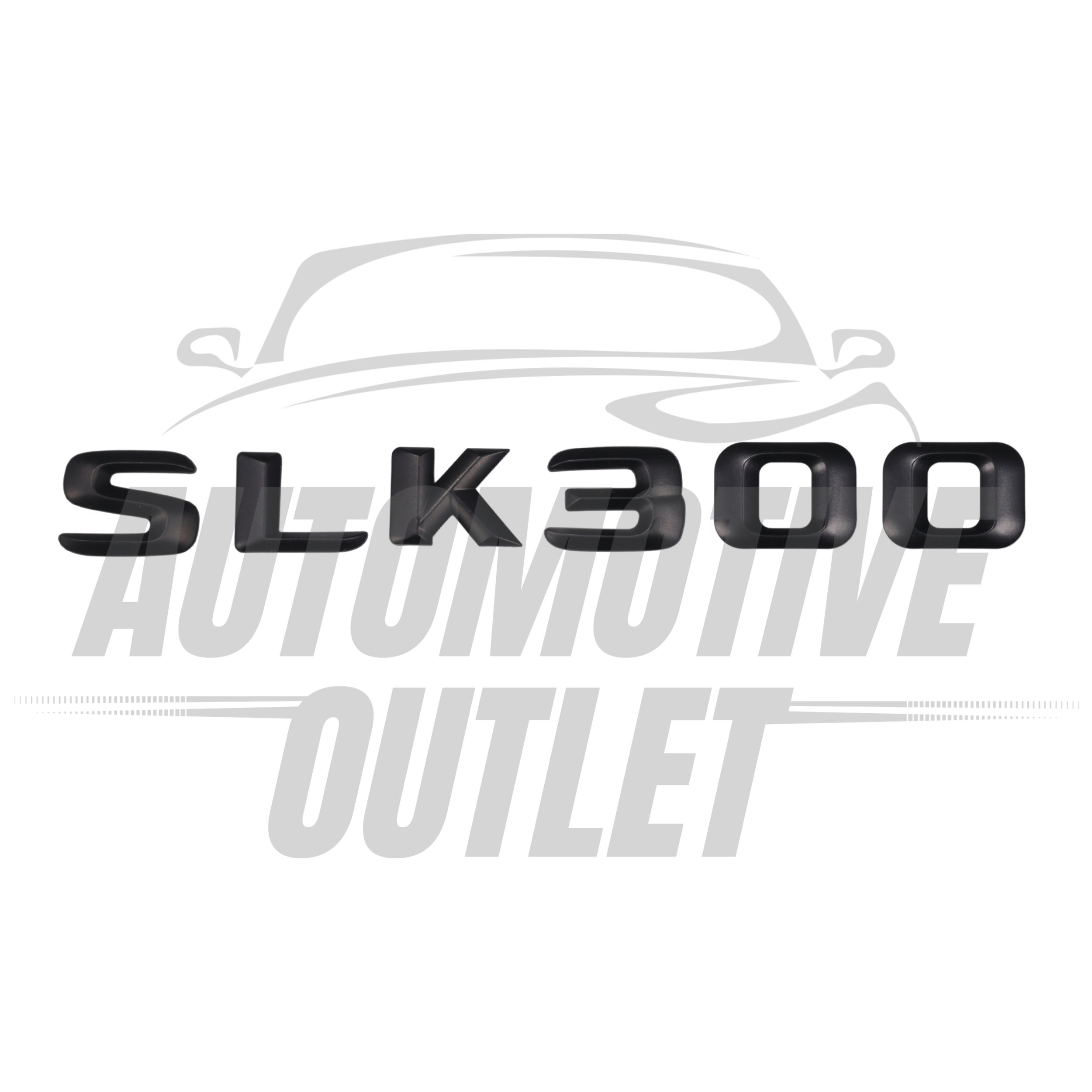 SLK300-MB Lettering Rear Boot Lid Trunk Badge Emblem For Mercedes-Benz SLK, Matt Black 2
