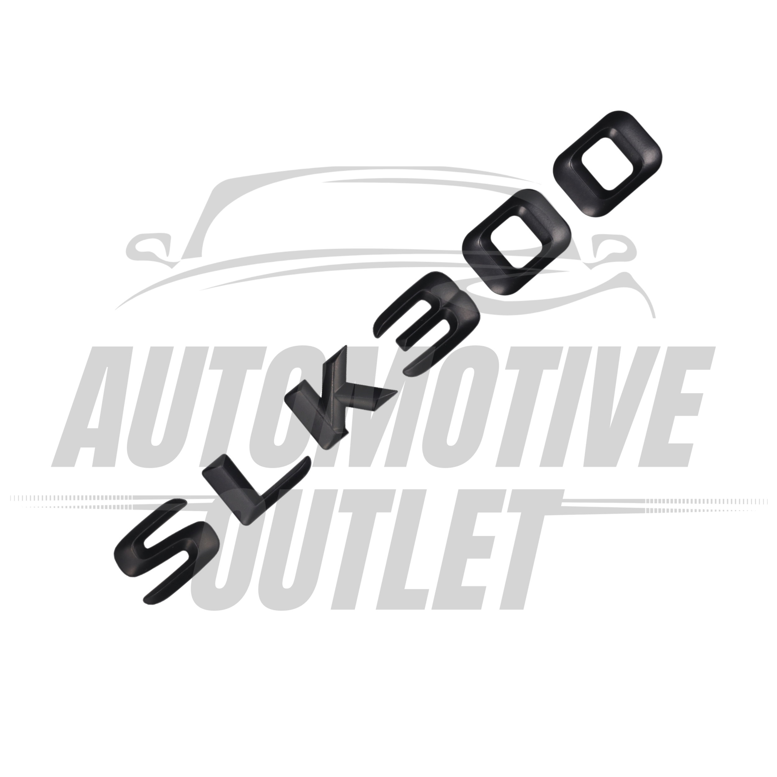 SLK300-MB Lettering Rear Boot Lid Trunk Badge Emblem For Mercedes-Benz SLK, Matt Black 3