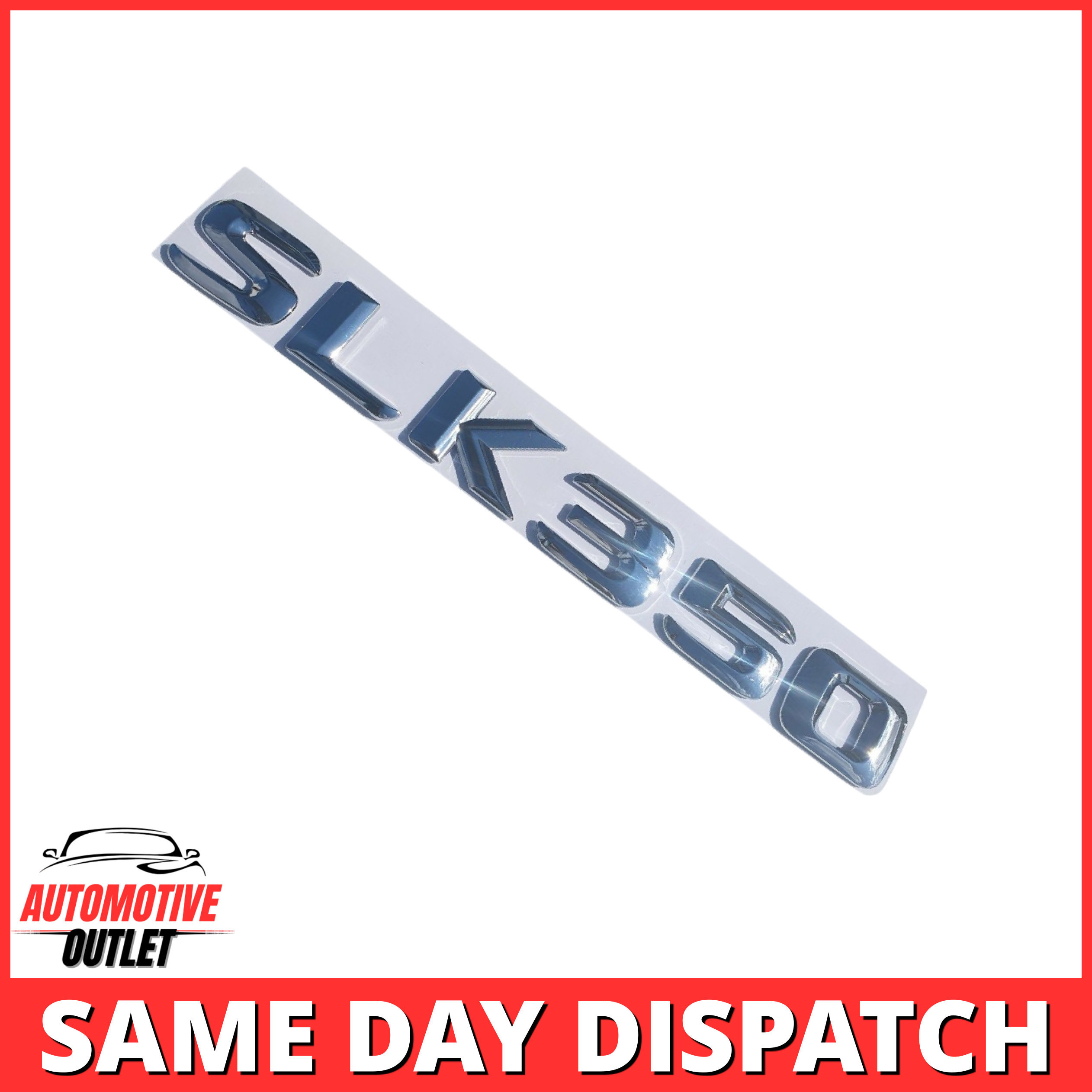 SLK350-CH Lettering Rear Boot Lid Trunk Badge Emblem For Mercedes-Benz SLK, Chrome