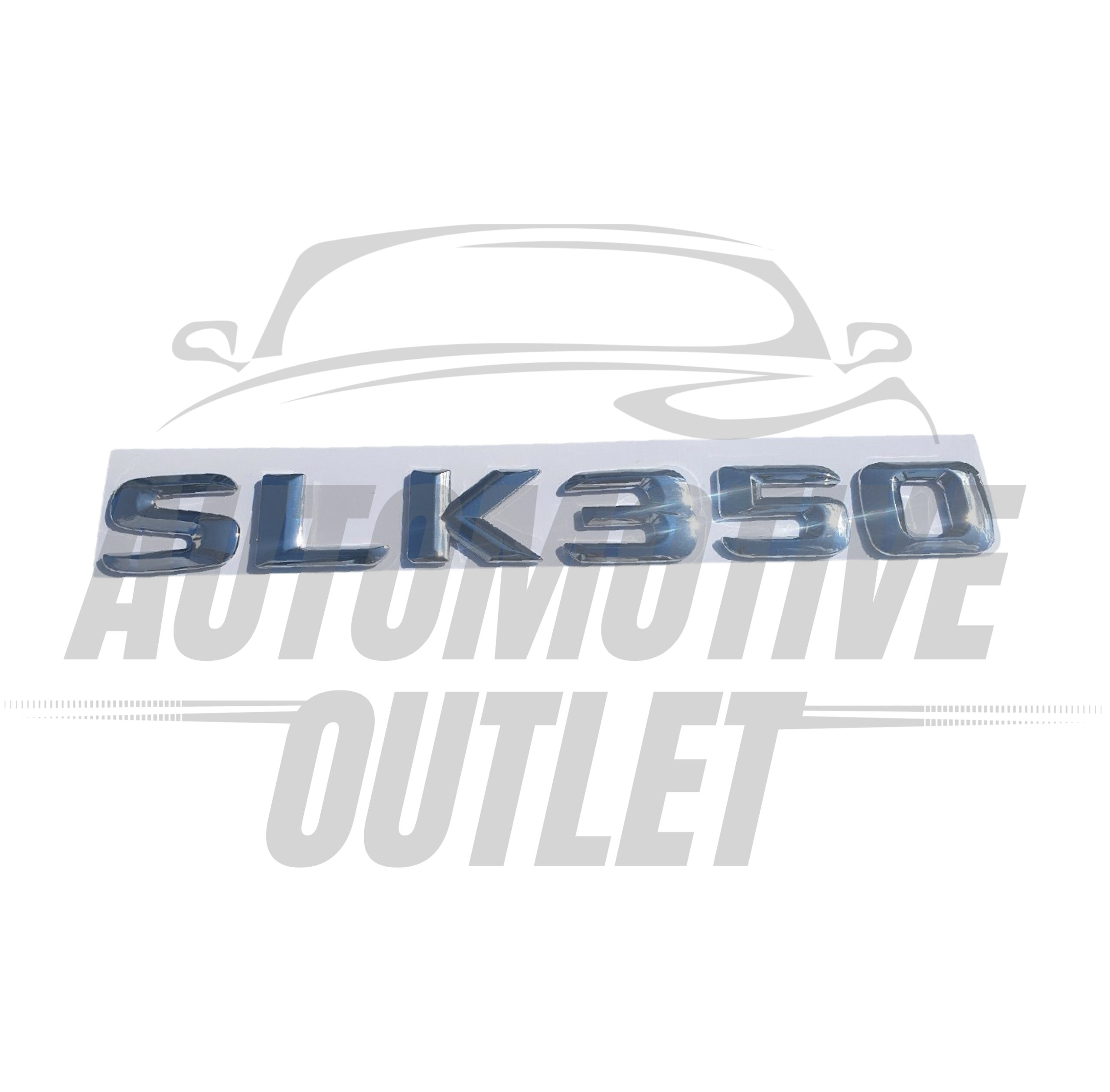 SLK350-CH Lettering Rear Boot Lid Trunk Badge Emblem For Mercedes-Benz SLK, Chrome 2