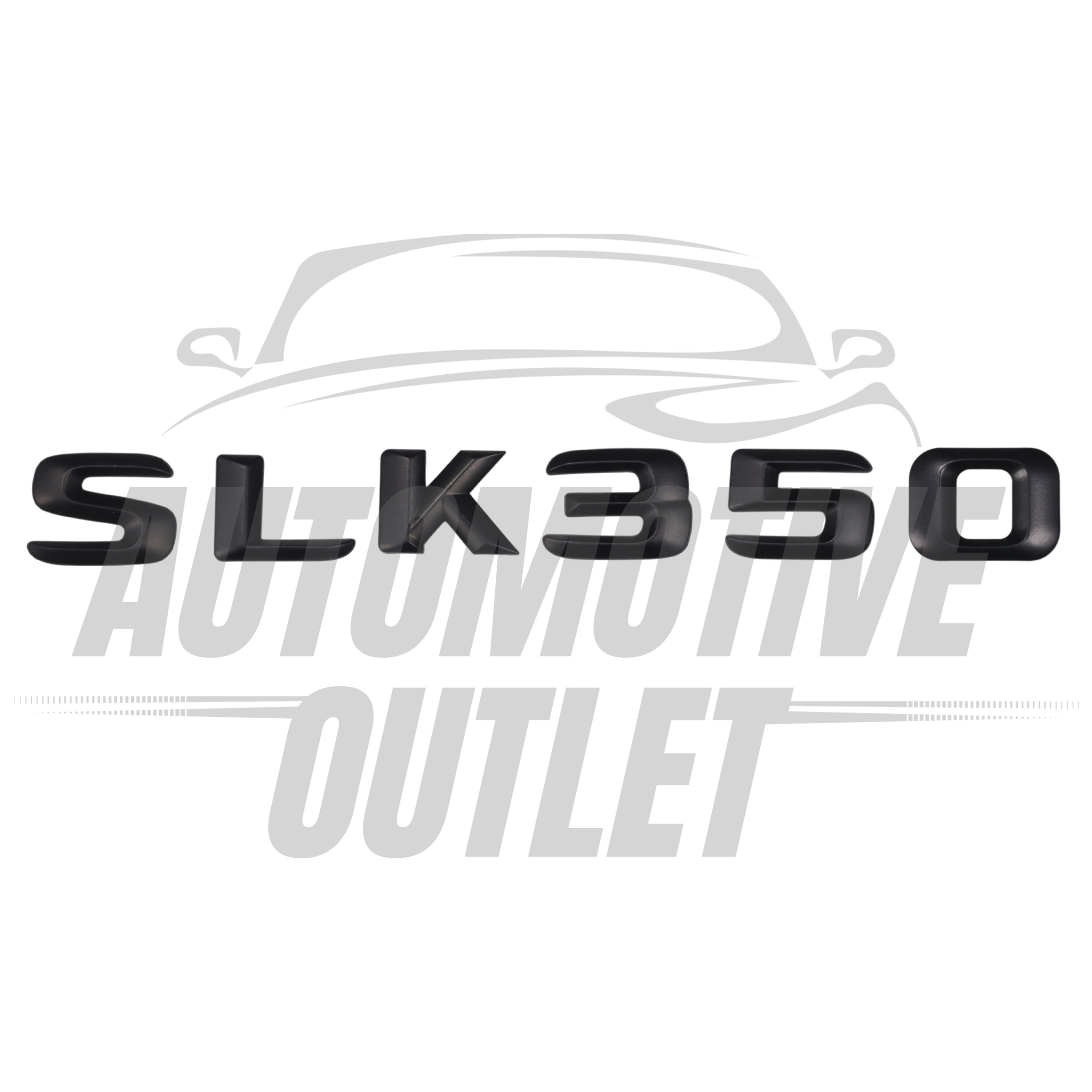 SLK350-MB Lettering Rear Boot Lid Trunk Badge Emblem For Mercedes-Benz SLK, Matt Black 2