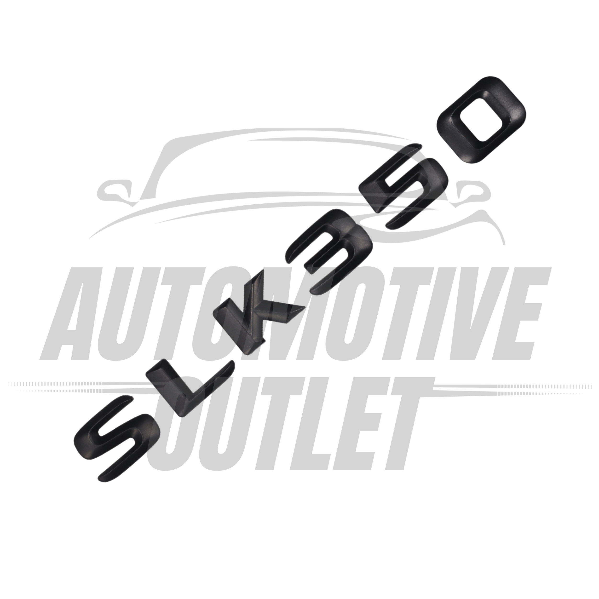 SLK350-MB Lettering Rear Boot Lid Trunk Badge Emblem For Mercedes-Benz SLK, Matt Black 3