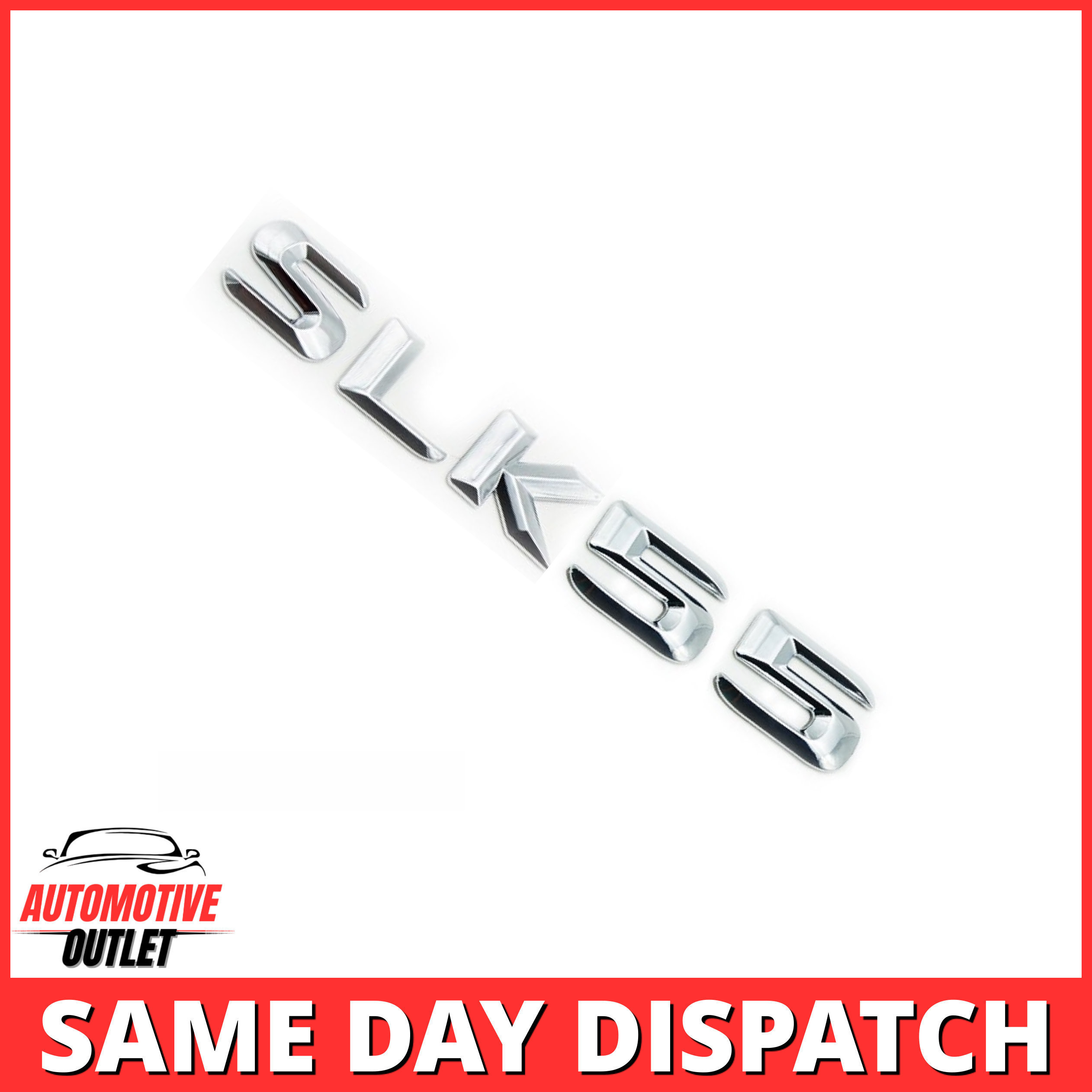 SLK55-CH Lettering Rear Boot Lid Trunk Badge Emblem For Mercedes-Benz SLK, Chrome