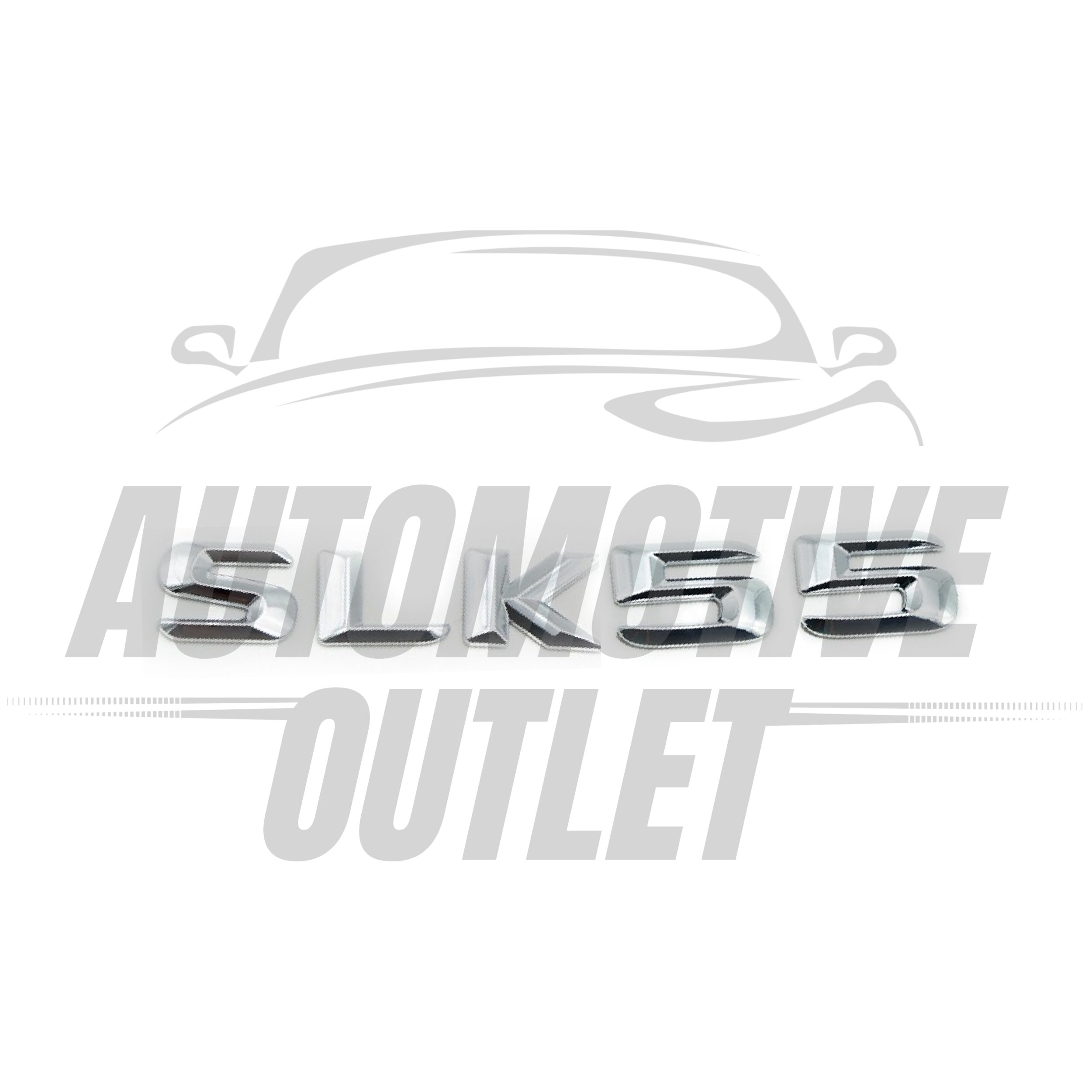 SLK55-CH Lettering Rear Boot Lid Trunk Badge Emblem For Mercedes-Benz SLK, Chrome 2