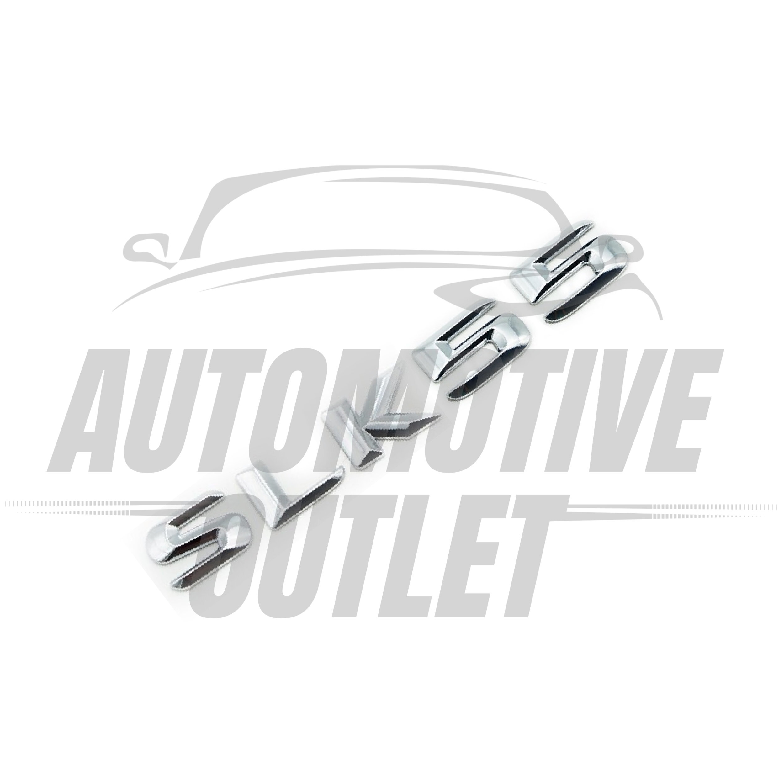 SLK55-CH Lettering Rear Boot Lid Trunk Badge Emblem For Mercedes-Benz SLK, Chrome 3