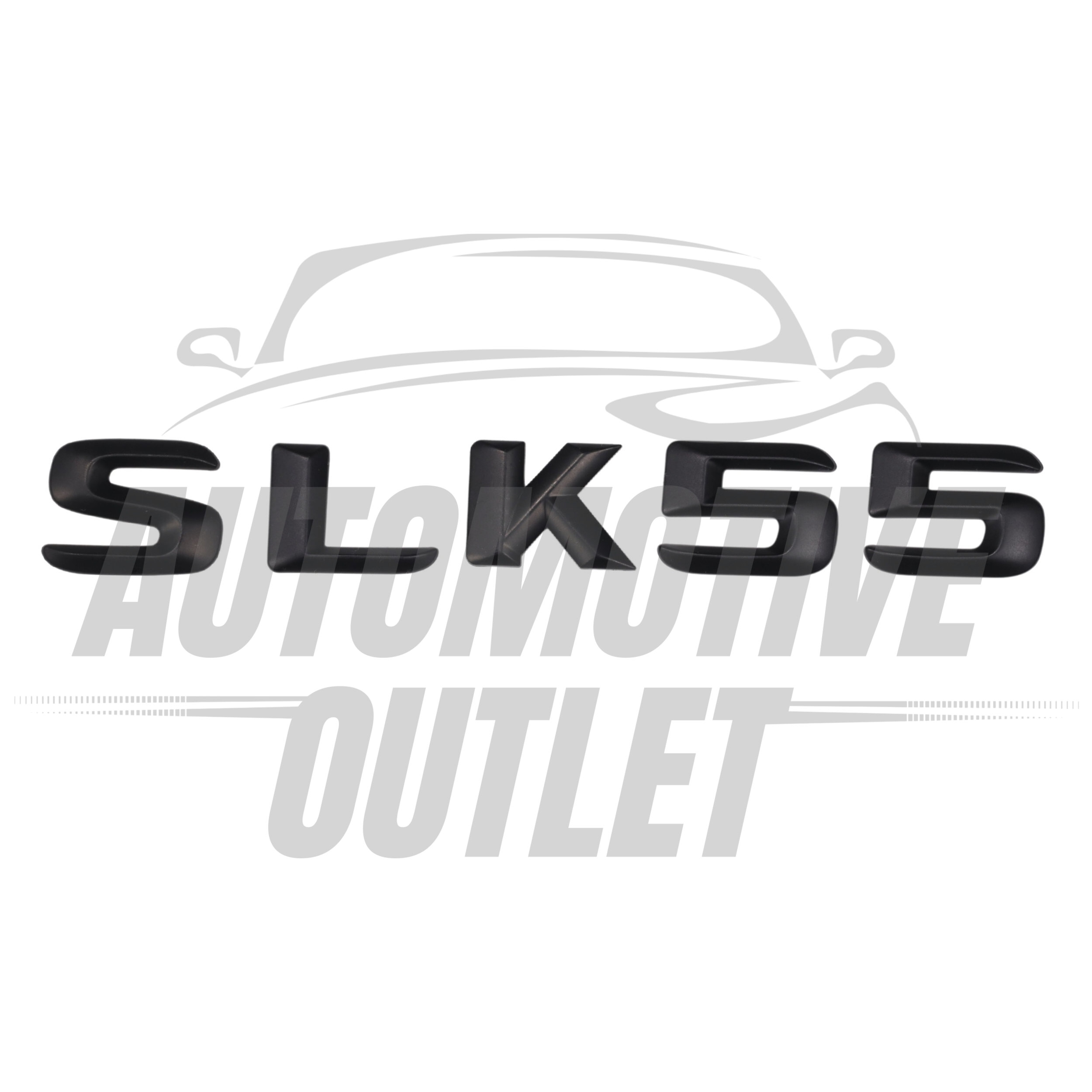 SLK55-MB Lettering Rear Boot Lid Trunk Badge Emblem For Mercedes-Benz SLK, Matt Black 2