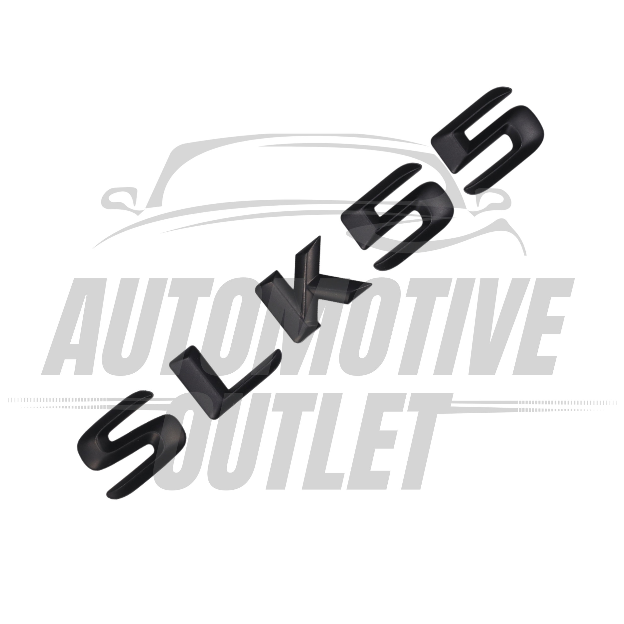 SLK55-MB Lettering Rear Boot Lid Trunk Badge Emblem For Mercedes-Benz SLK, Matt Black 3