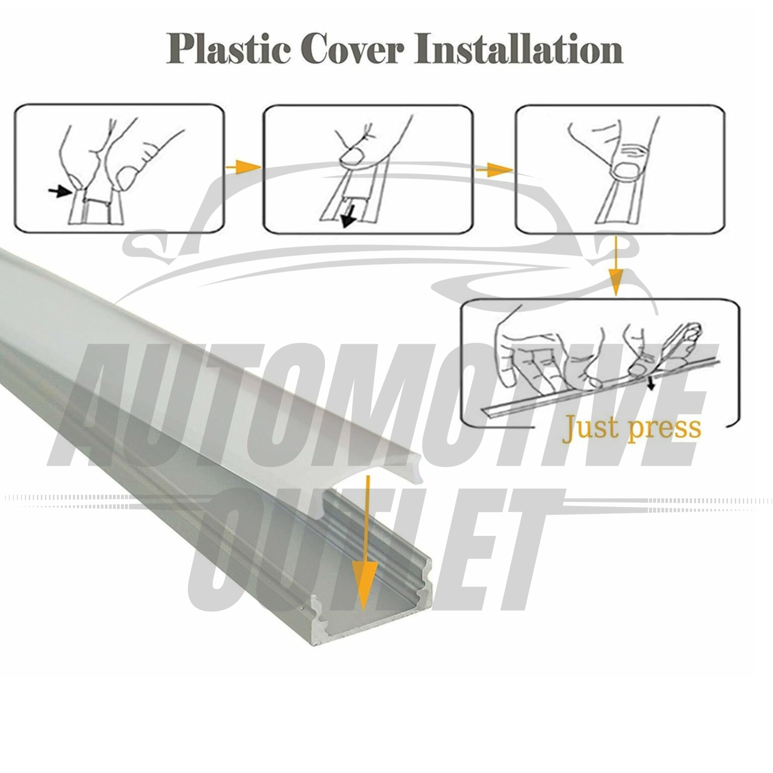 21x ALUMINUM CHANNEL LED STRIP HOLDER 3.05m LONG EXTRUSION & DIFFUSER + END CAPS 8