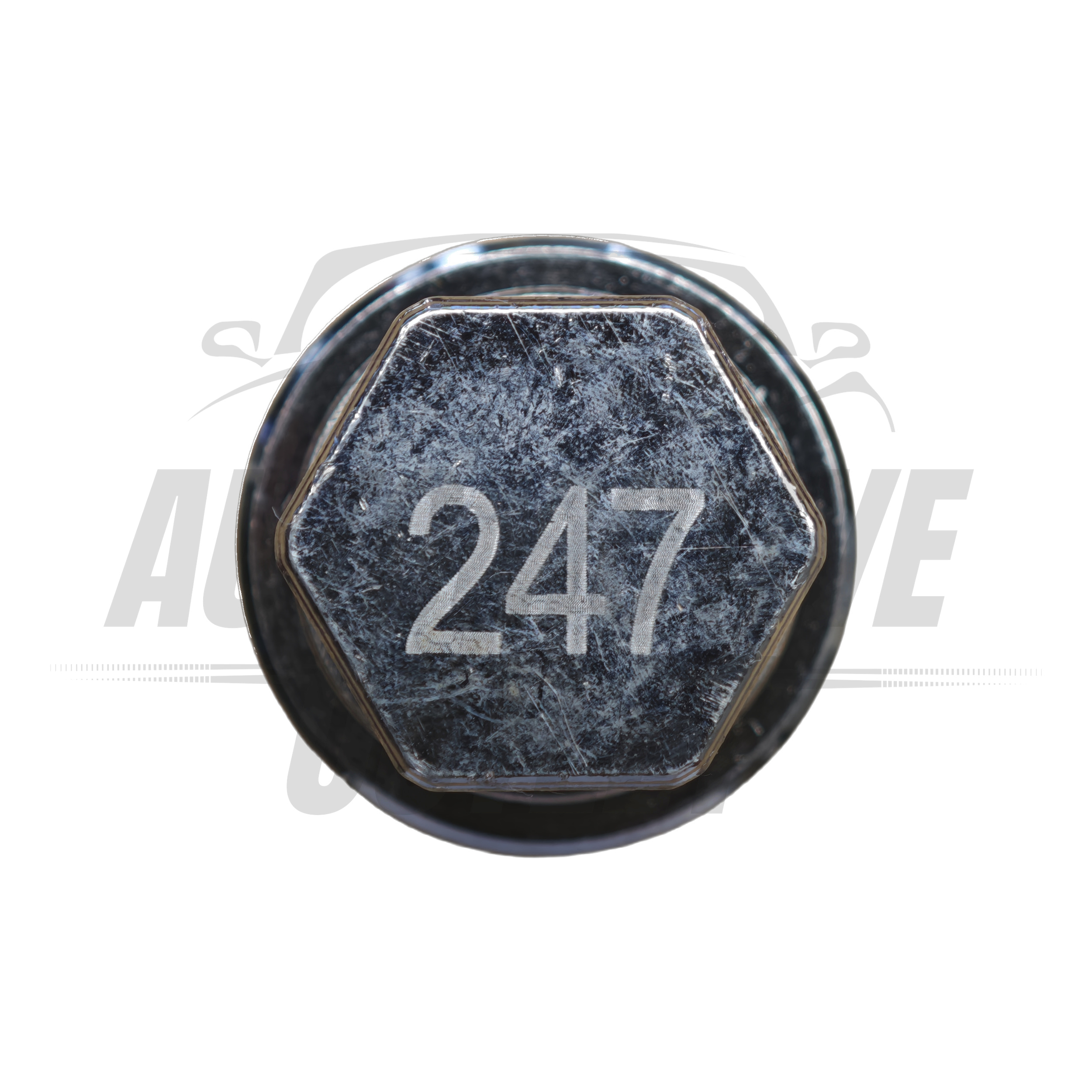 LOCKING WHEEL NUT MASTER SECURITY KEY BOLT NUMBER 247, 21mm HEX FOR MAZDA 2