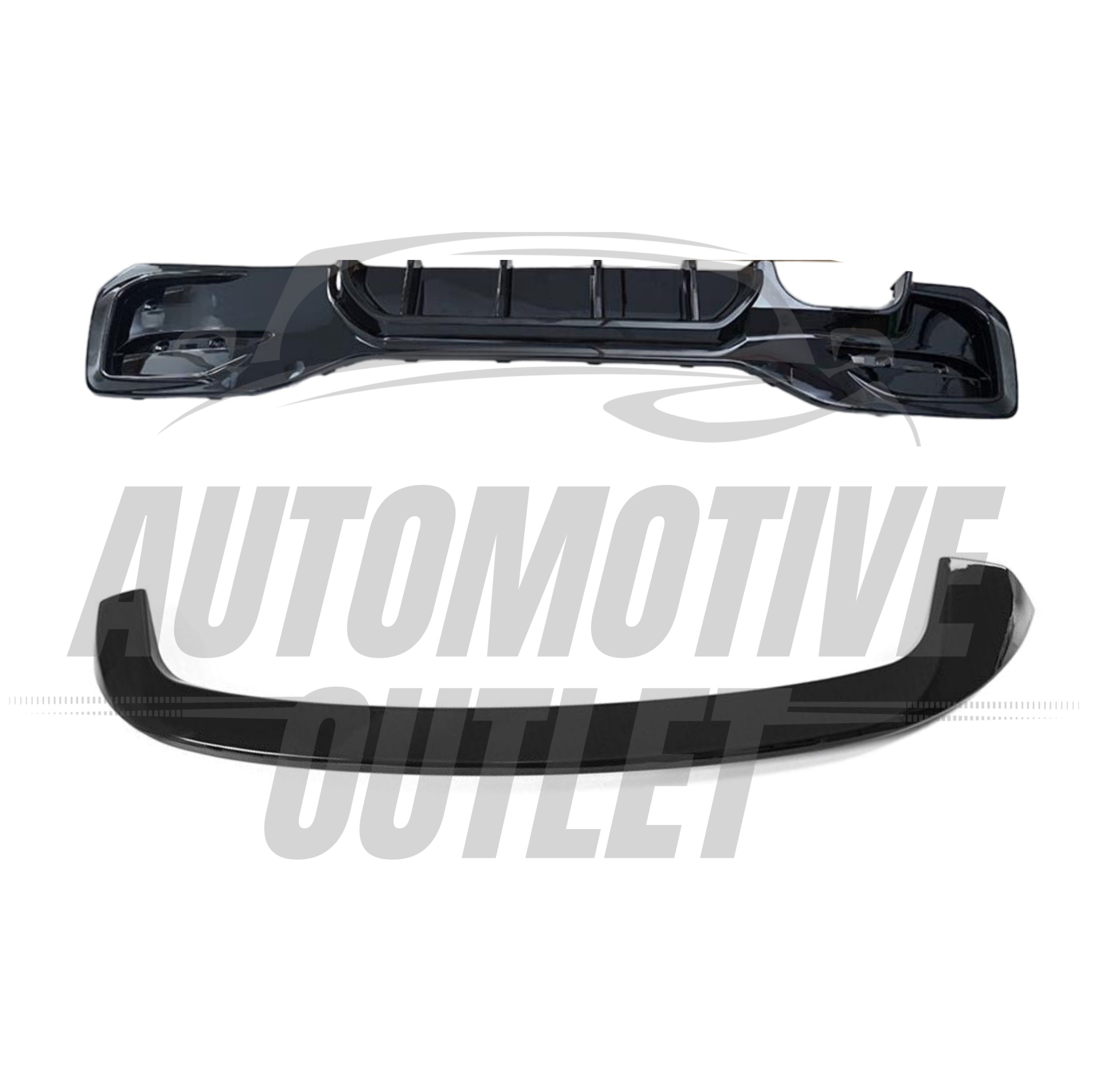 REAR SPOILER M PERFORMANCE STYLE GLOSS BLACK FOR BMW 1 SERIES M140I F20 11-19LCI 2
