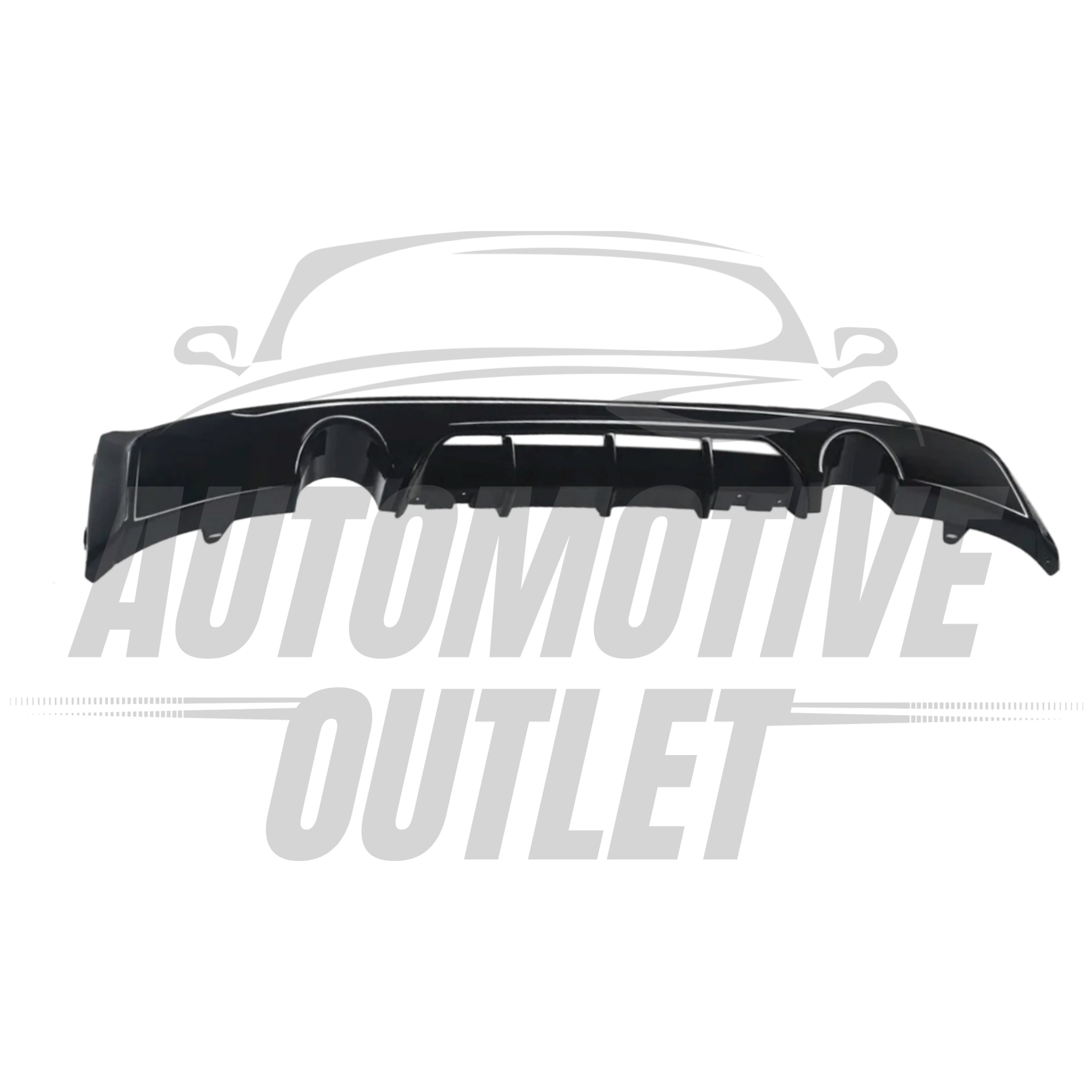 REAR DIFFUSER M PERFORMANCE STYLE GLOSS BLACK FOR BMW 2 SERIES F22 F23 2012-2021 2