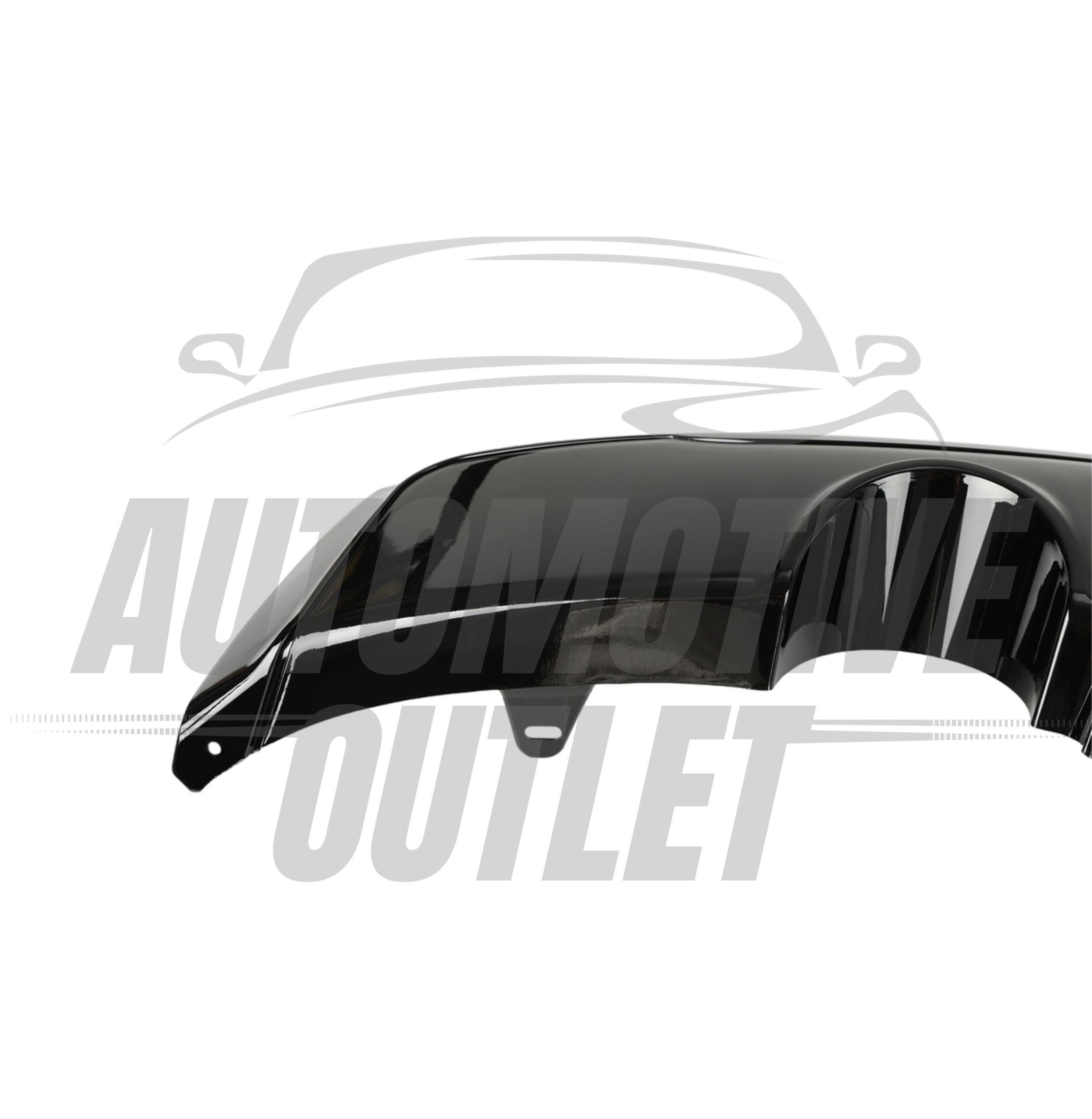 REAR DIFFUSER M PERFORMANCE STYLE GLOSS BLACK FOR BMW 2 SERIES F22 F23 2012-2021 6