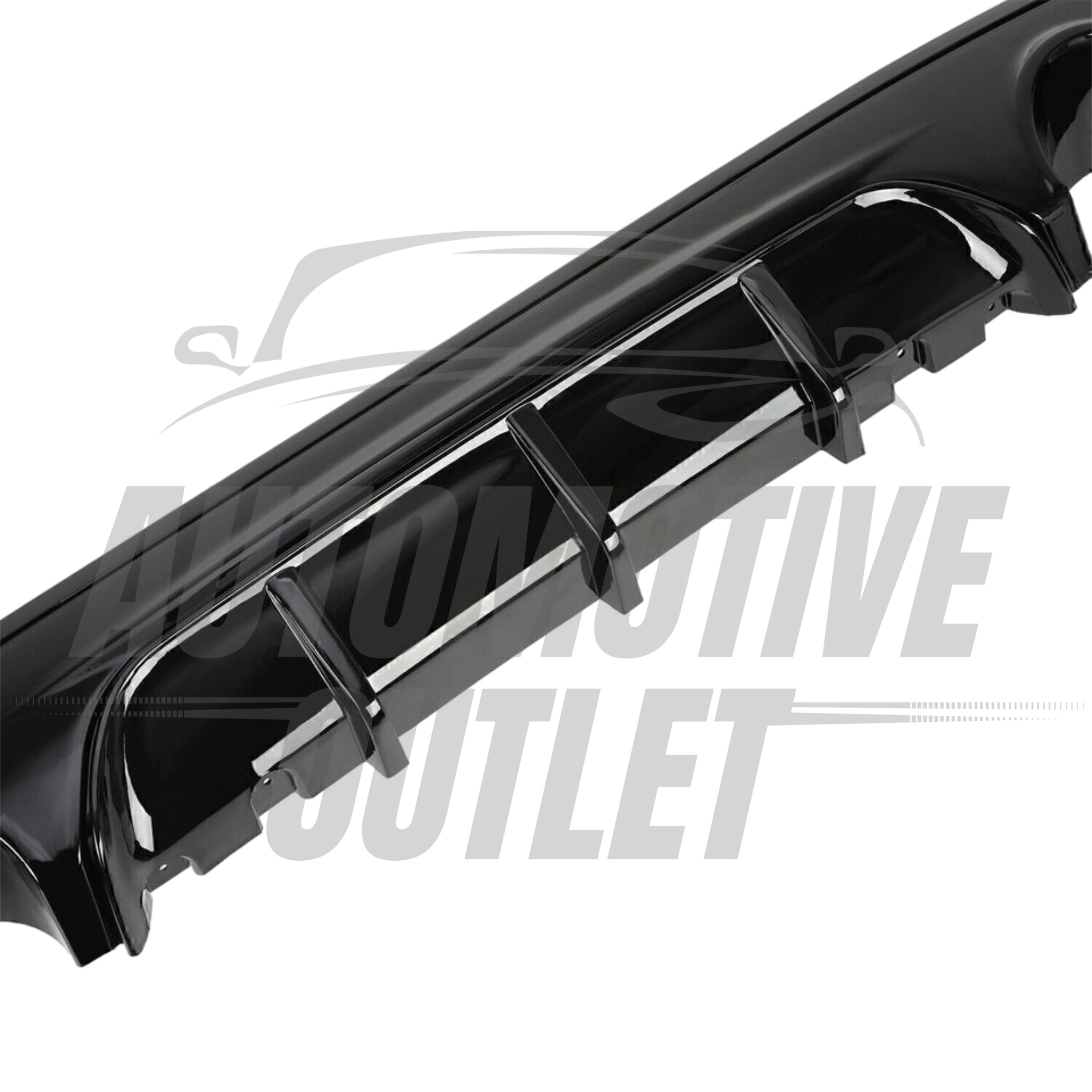 REAR DIFFUSER M PERFORMANCE STYLE GLOSS BLACK FOR BMW 2 SERIES F22 F23 2012-2021 8