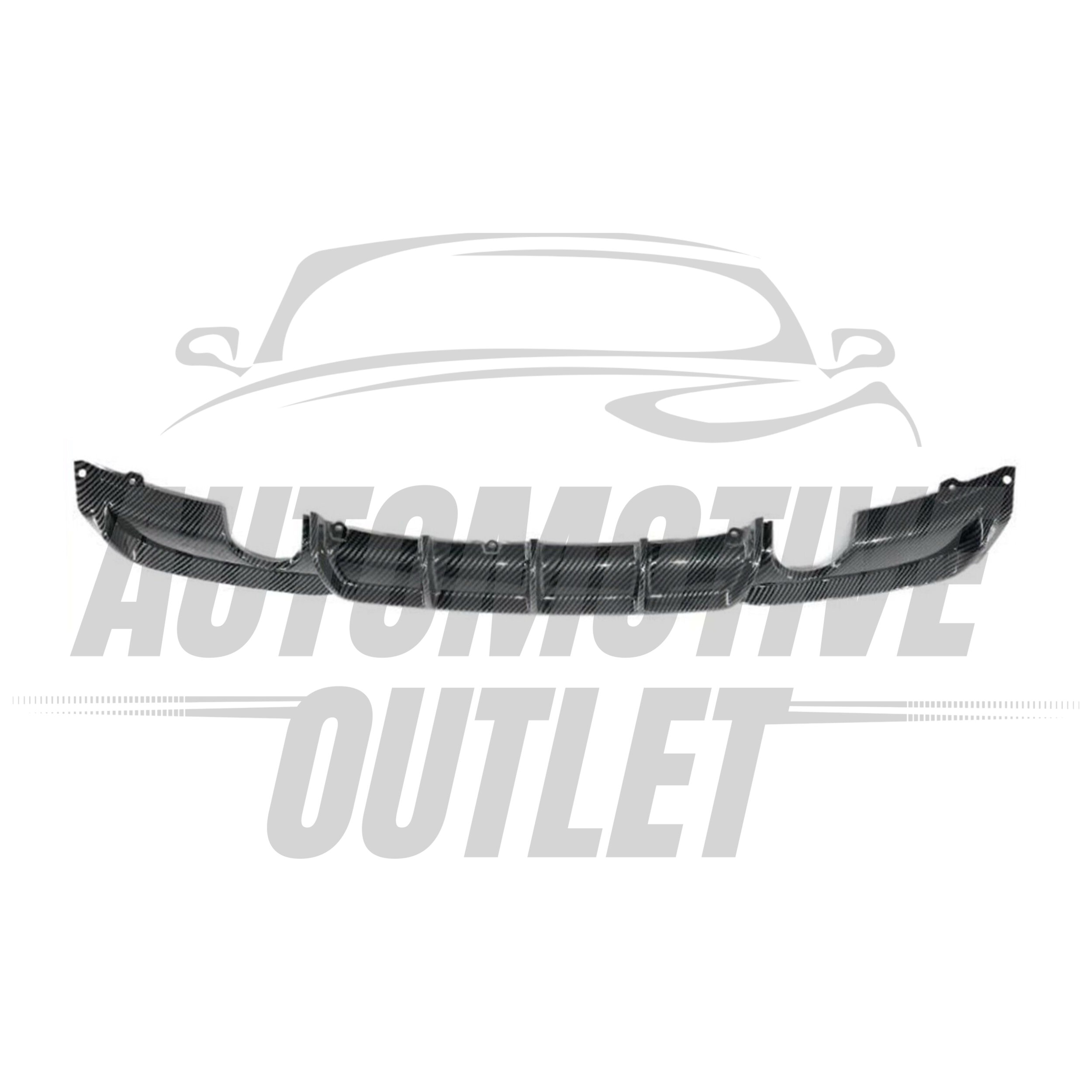 REAR VALANCE DIFFUSER DUAL EXIT M SPORT CARBON FOR BMW 3 SERIES F30 F31 2