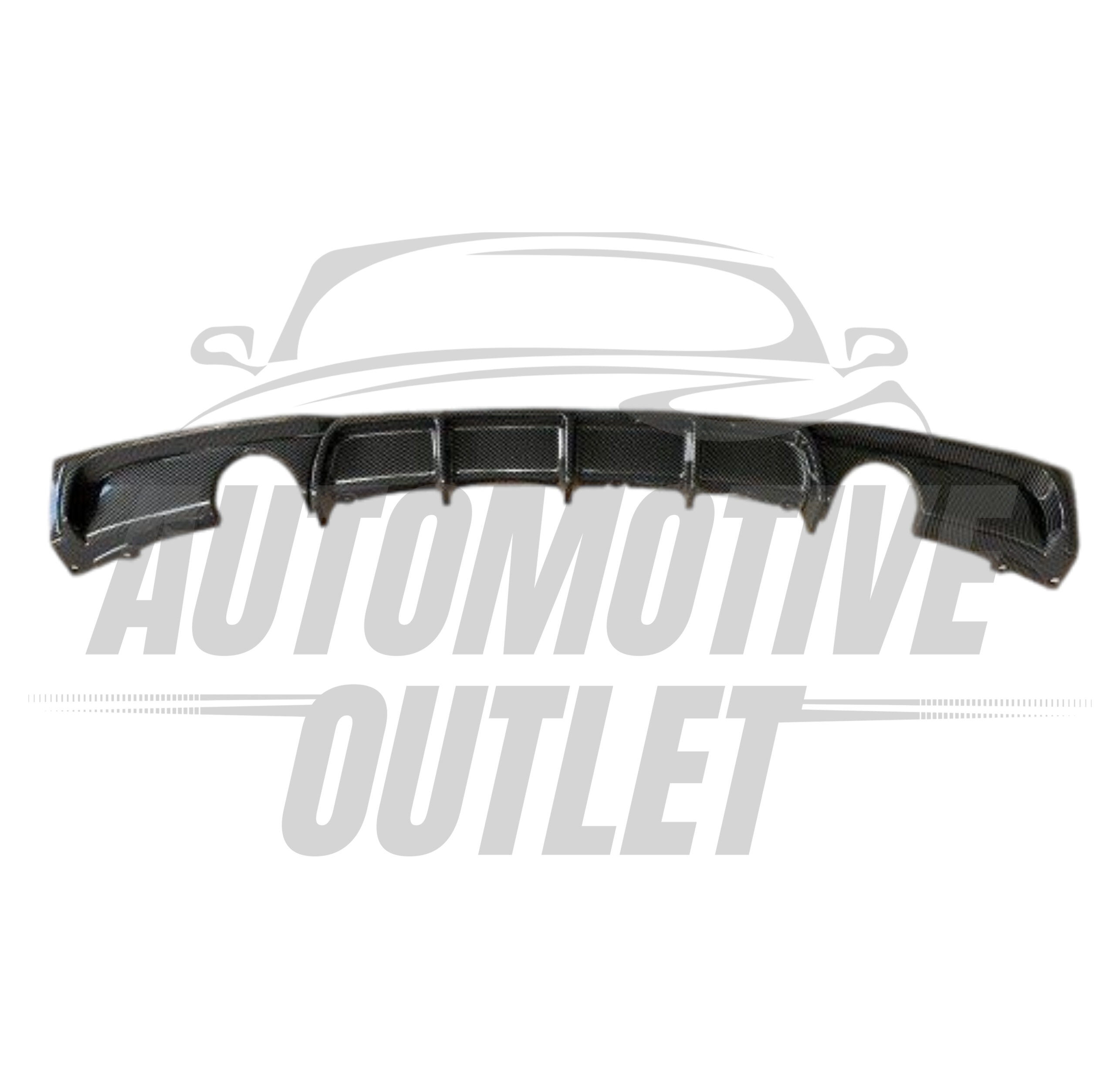 REAR VALANCE DIFFUSER DUAL EXIT M SPORT CARBON FOR BMW 3 SERIES F30 F31 3