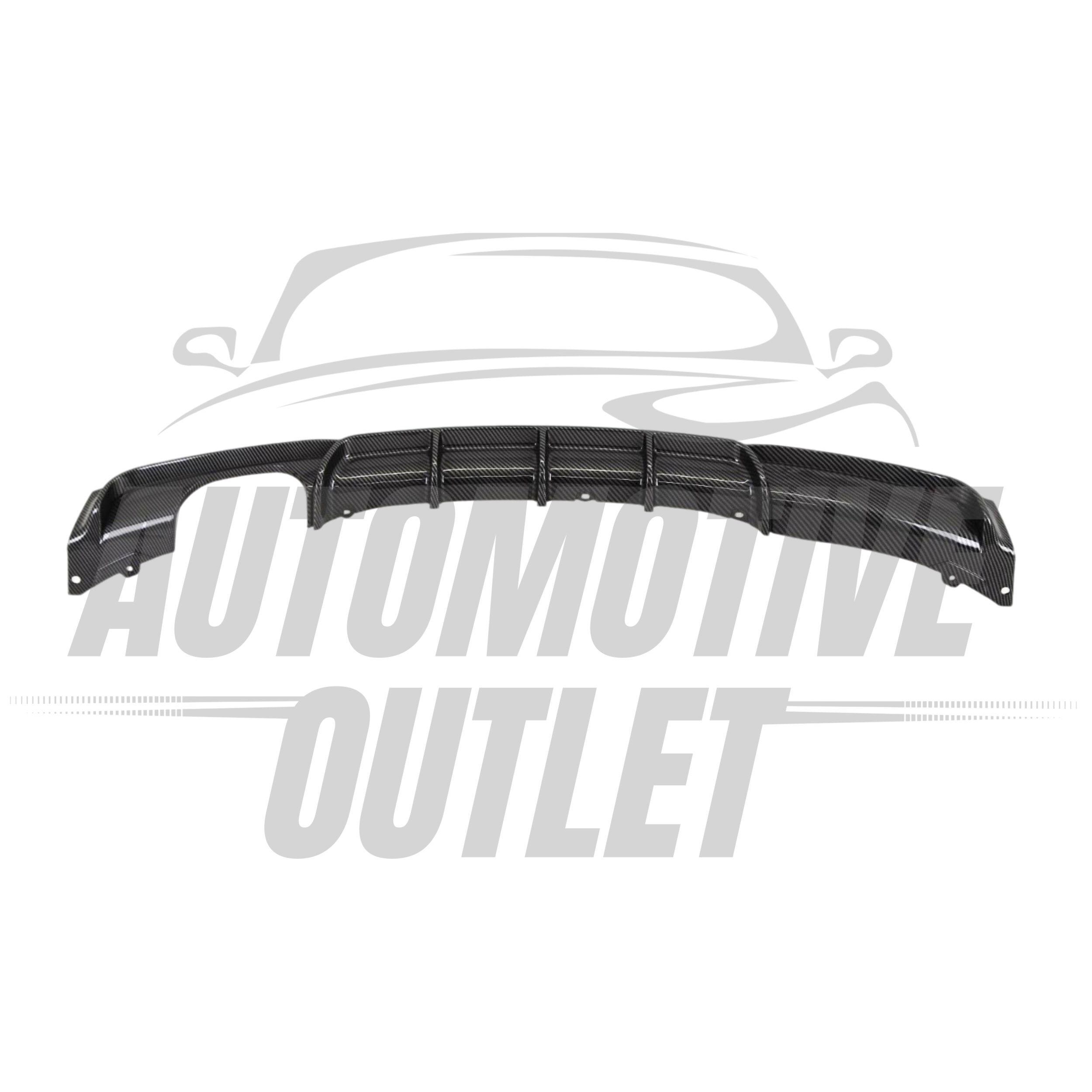 REAR DIFFUSER SPOILER LIP M SPORT DUAL EXIT CARBON FOR BMW 3 SERIES F30 F31 2