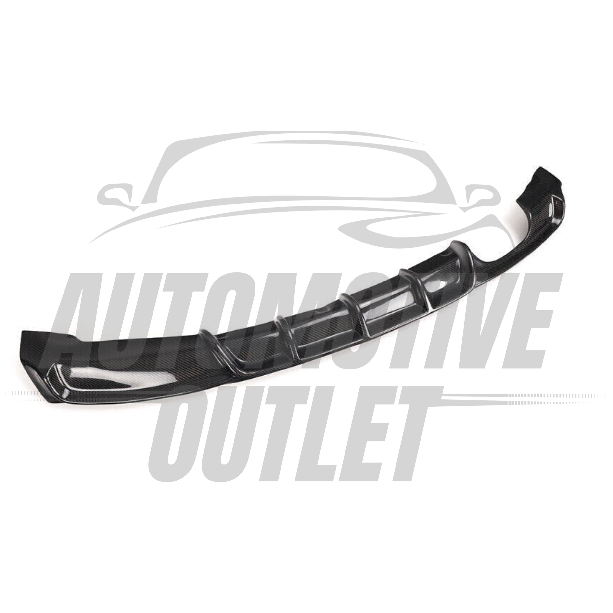 REAR DIFFUSER SPOILER LIP M SPORT DUAL EXIT CARBON FOR BMW 3 SERIES F30 F31 4
