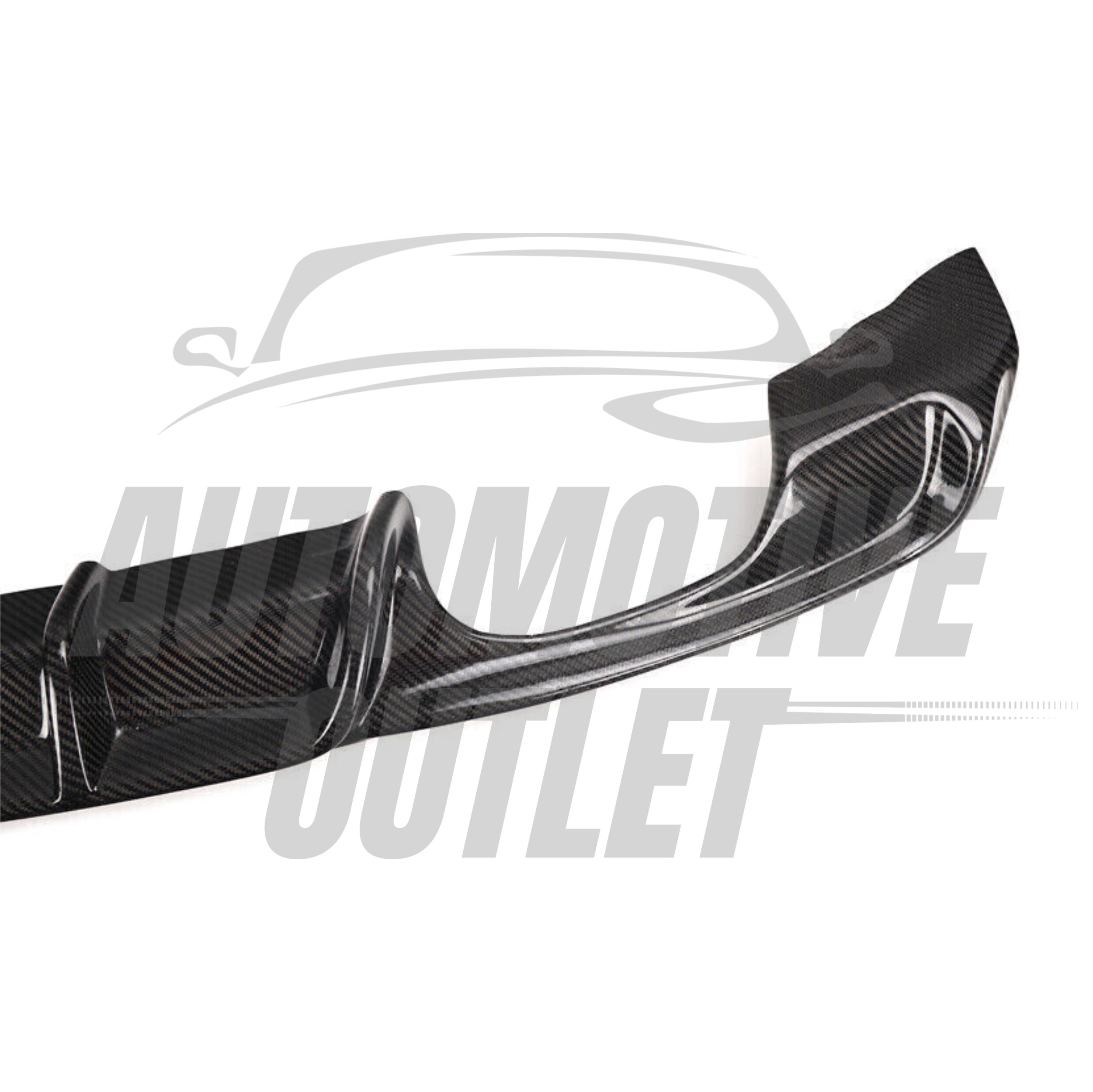 REAR DIFFUSER SPOILER LIP M SPORT DUAL EXIT CARBON FOR BMW 3 SERIES F30 F31 5