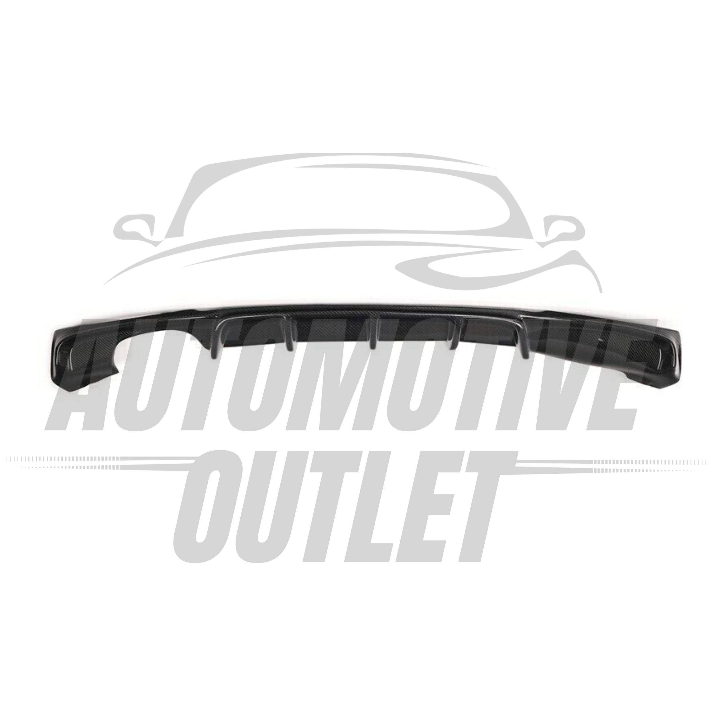 REAR DIFFUSER SPOILER LIP M SPORT DUAL EXIT CARBON FOR BMW 3 SERIES F30 F31 6
