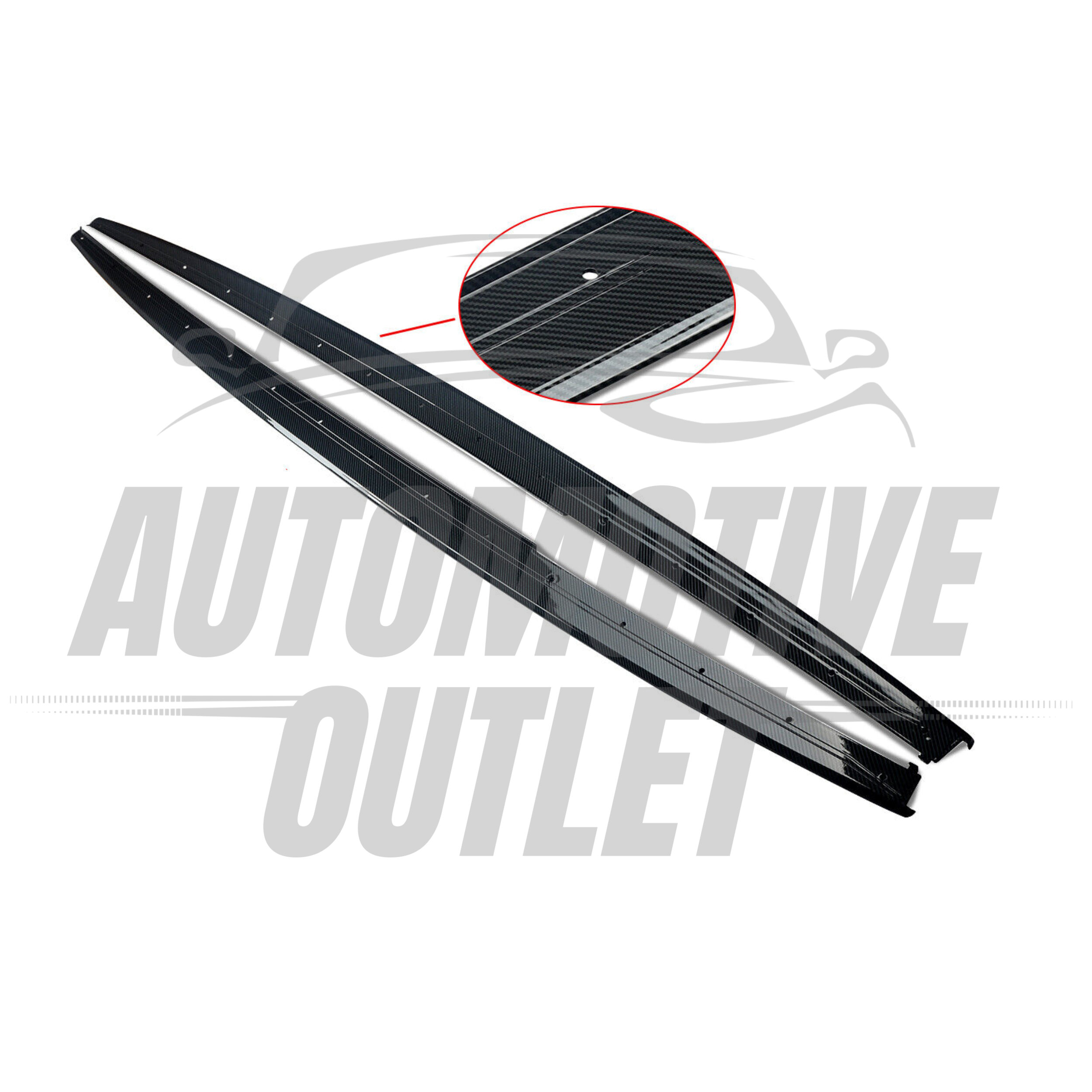 SIDE SKIRTS EXTENSION BLADES M SPORT CARBON LOOK FOR BMW 3 SERIES F30 F31 8