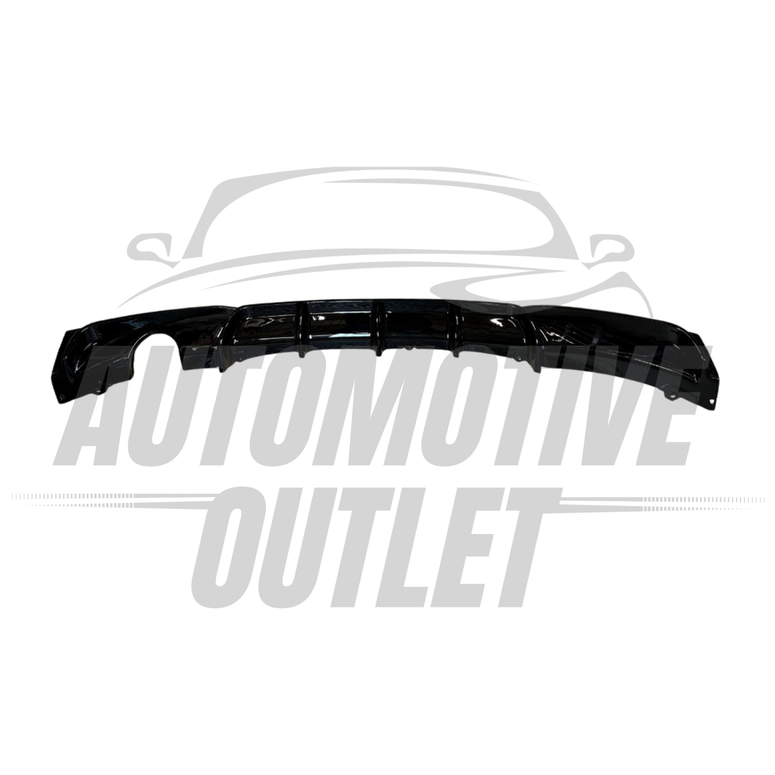 REAR DIFFUSER M PERFORMANCE SINGLE EXIT GLOSS BLACK FOR BMW 3 SERIES F30 12-18+ 2