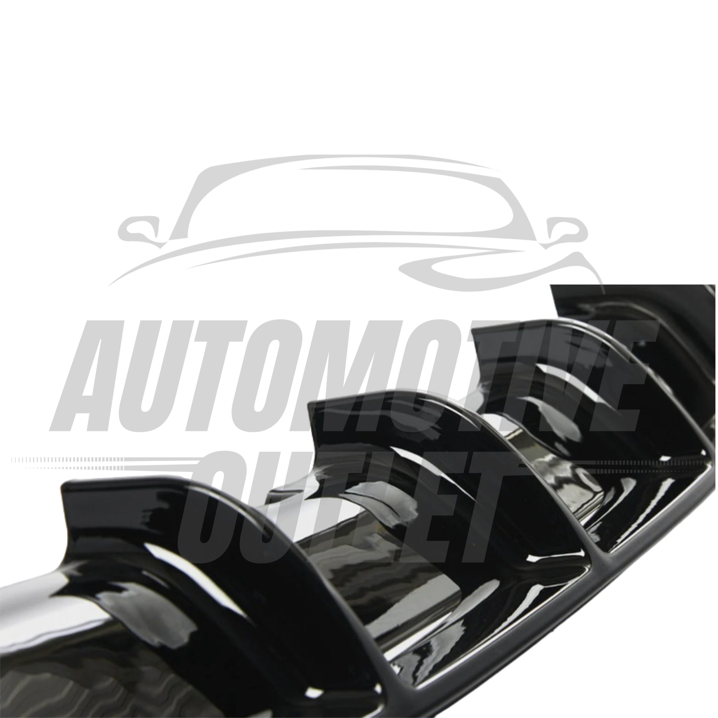 REAR DIFFUSER M PERFORMANCE SINGLE EXIT GLOSS BLACK FOR BMW 3 SERIES F30 12-18+ 6