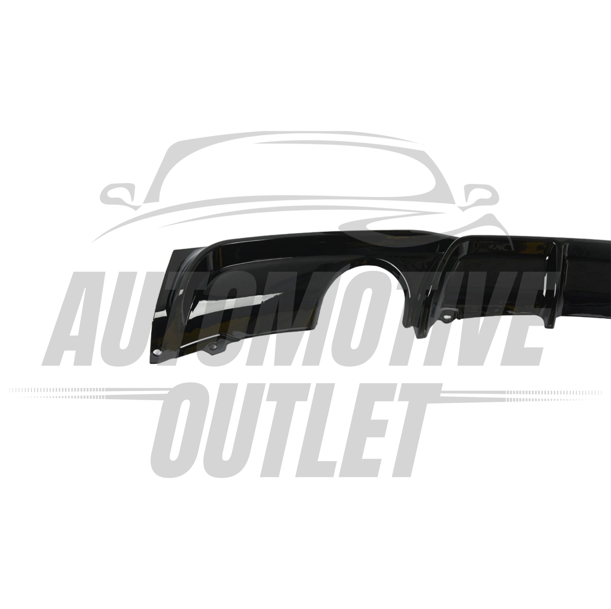 REAR DIFFUSER M PERFORMANCE SINGLE EXIT GLOSS BLACK FOR BMW 3 SERIES F30 12-18+ 7