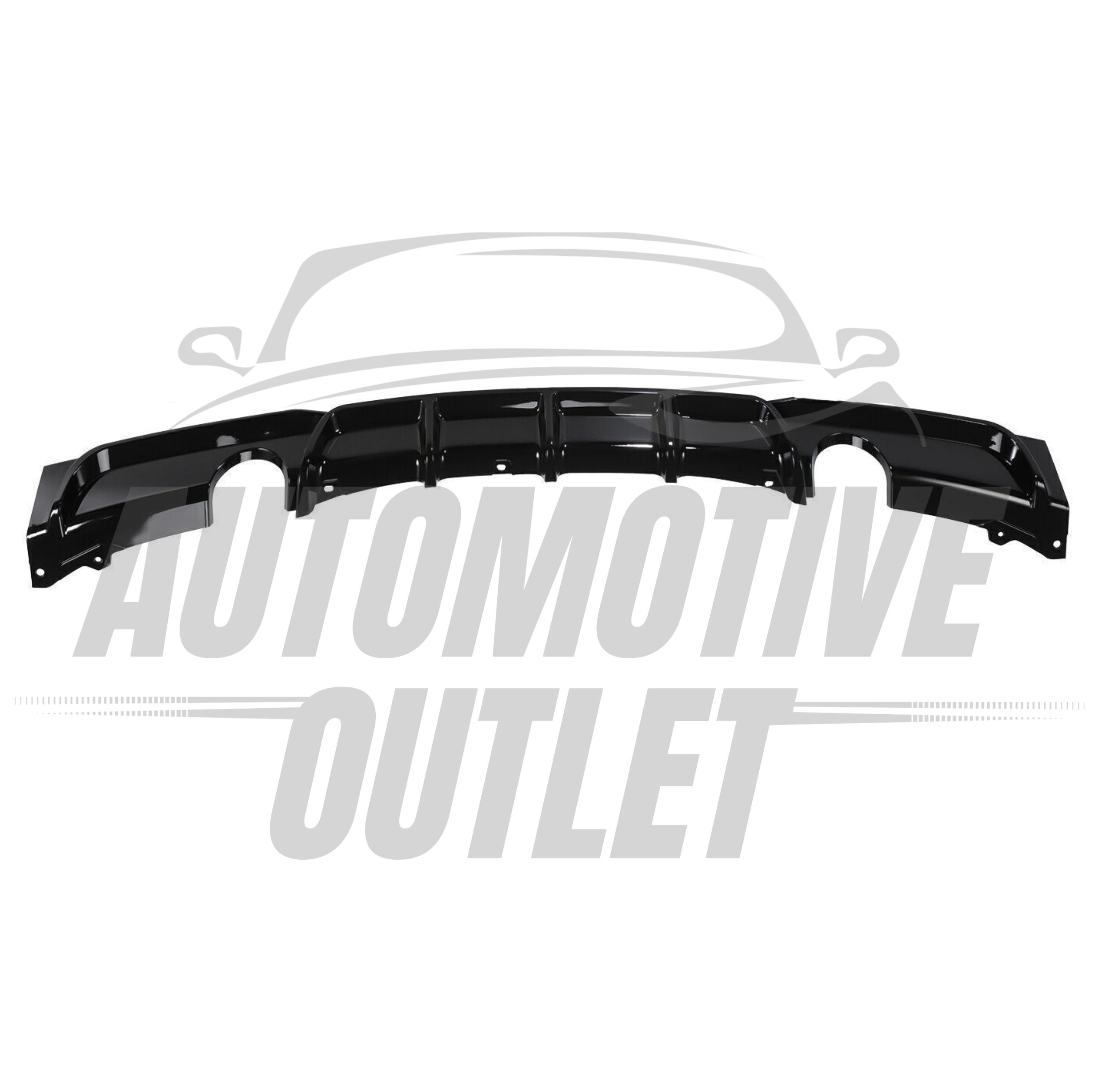REAR DIFFUSER M SPORT PERFORMANCE TWIN EXIT GLOSS BLACK FOR BMW 3 SERIES F30 F31 2