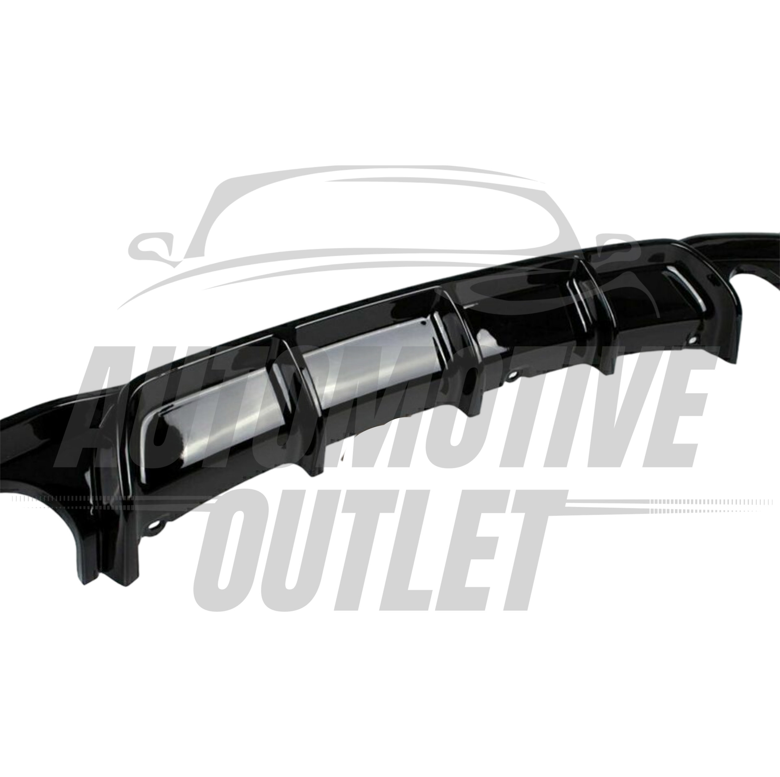 REAR DIFFUSER M SPORT PERFORMANCE TWIN EXIT GLOSS BLACK FOR BMW 3 SERIES F30 F31 7