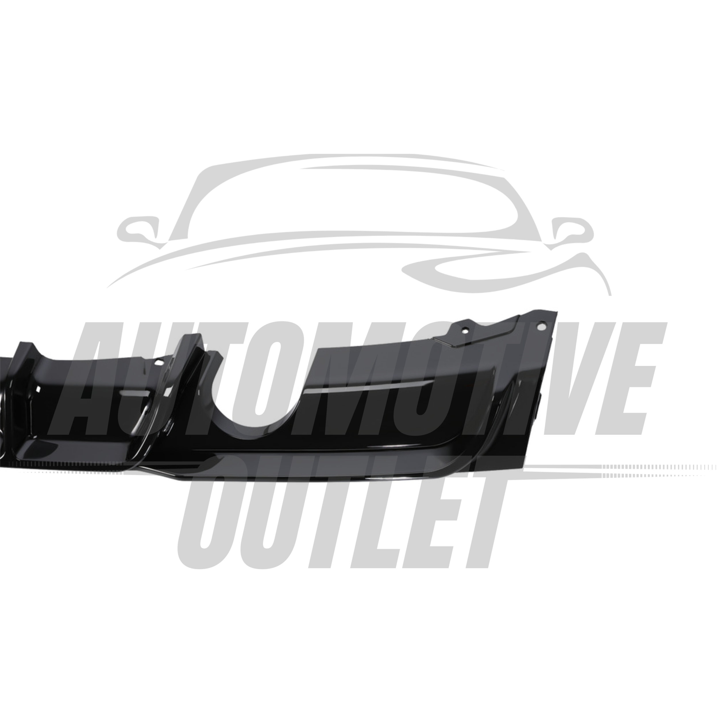 REAR DIFFUSER M SPORT PERFORMANCE TWIN EXIT GLOSS BLACK FOR BMW 3 SERIES F30 F31 8