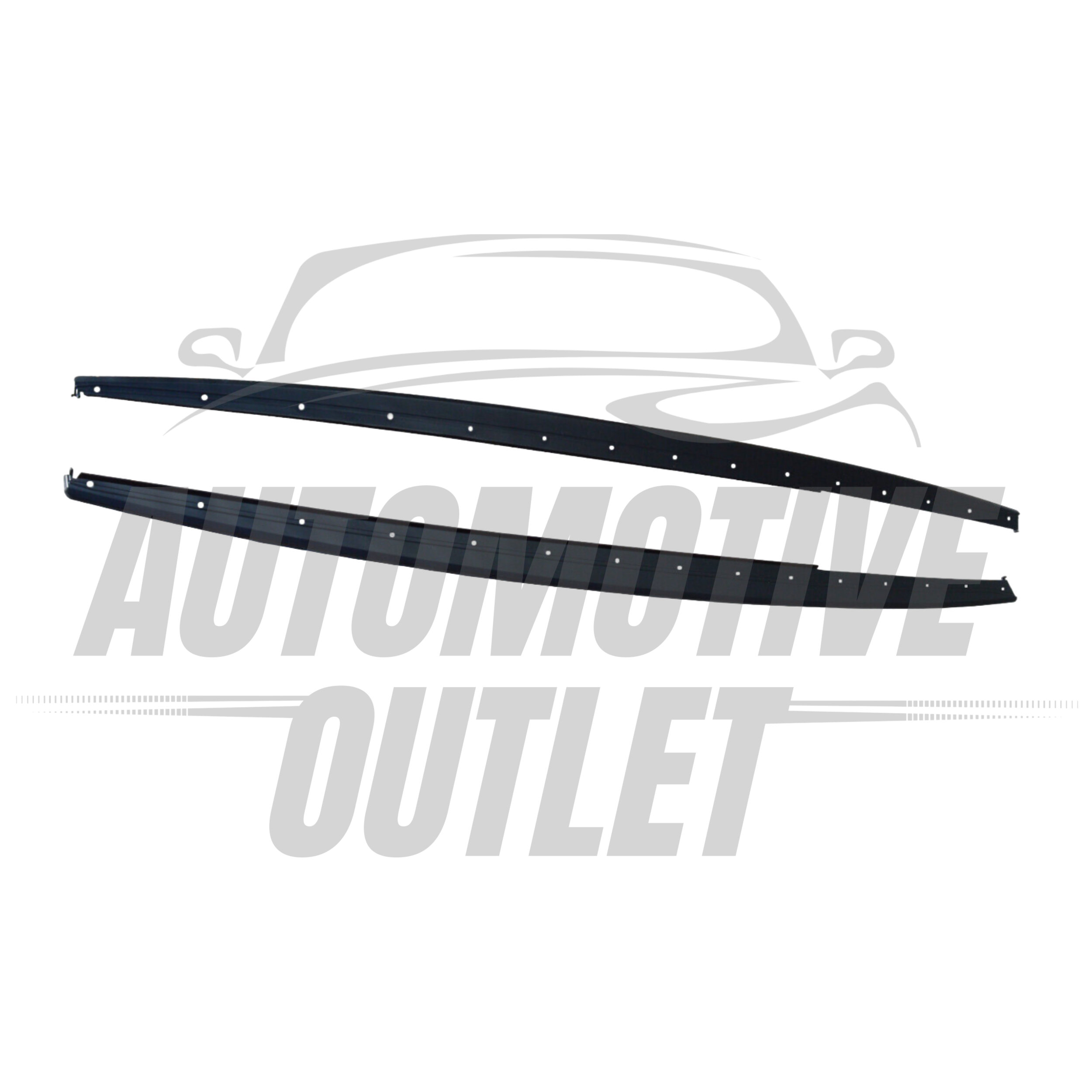 M PERFORMANCE SIDE SKIRT EXTENSION BLADES MATTE BLACK FOR BMW 3-SERIES F30 12-18 2