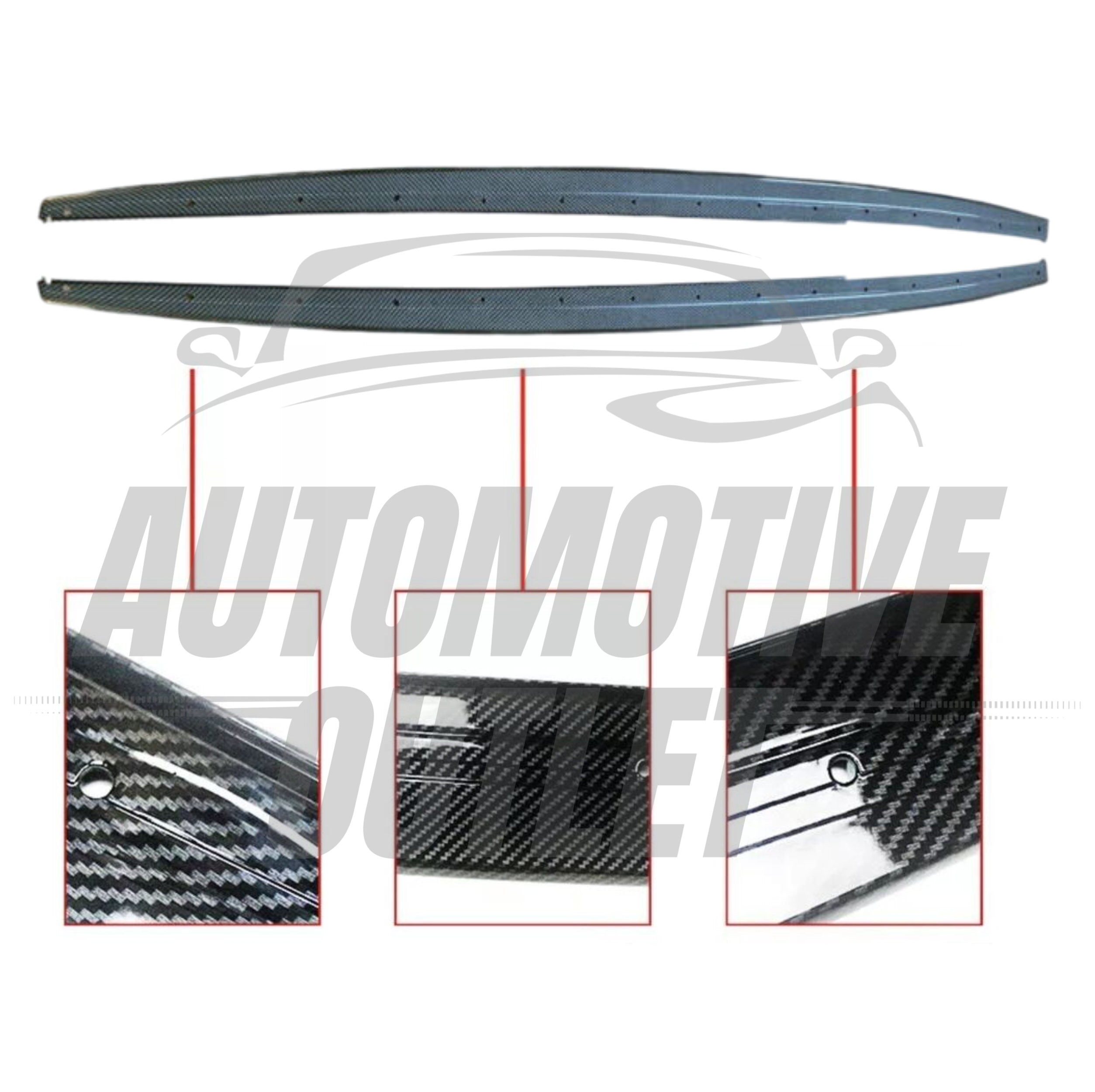 SIDE SKIRTS EXTENSION BLADES M SPORT CARBON FOR BMW 4 SERIES F32 F33 F36 3