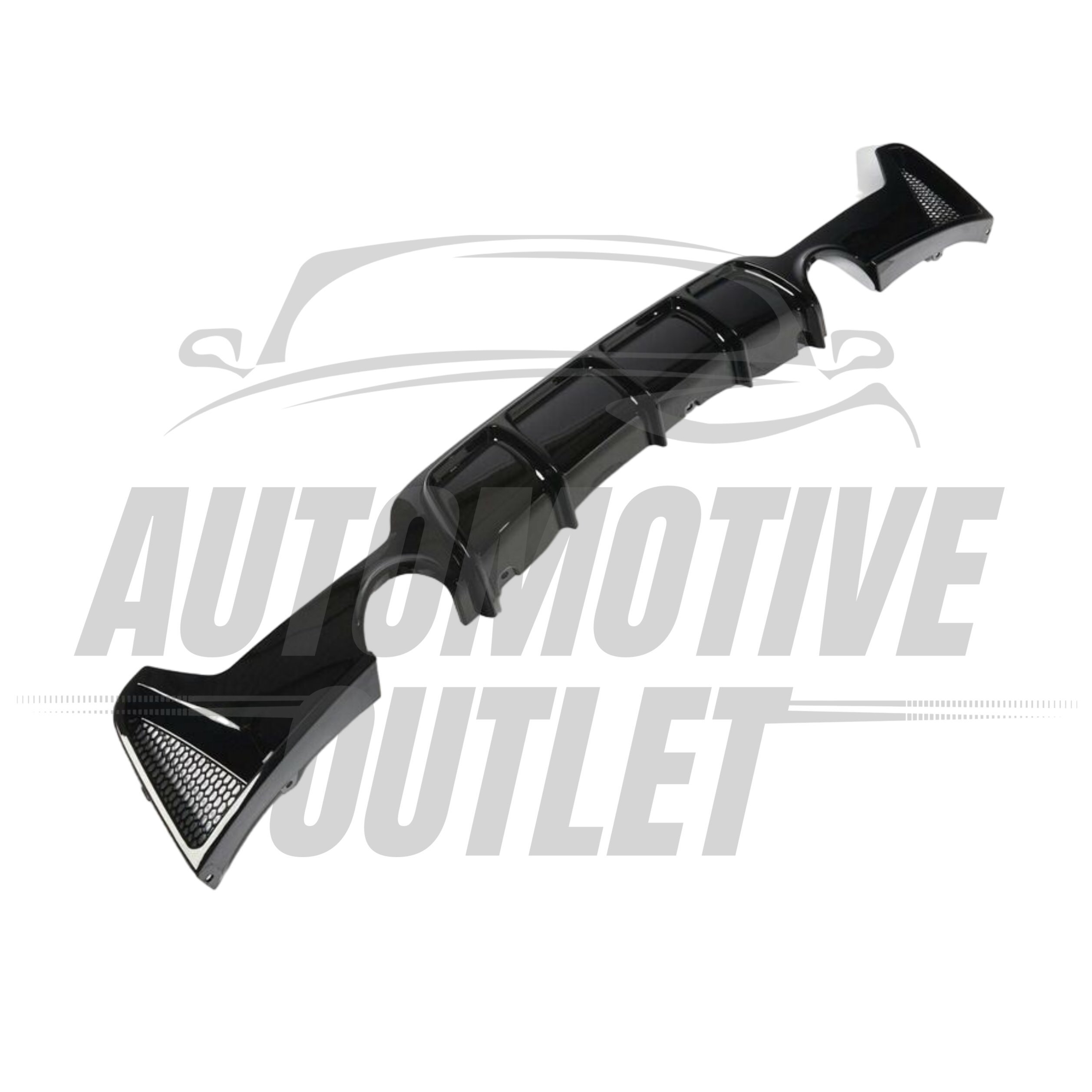 REAR DIFFUSER M SPORT PERFORMANCE GLOSS BLACK FOR BMW 4 SERIES F32 F33 F36 14-21 7