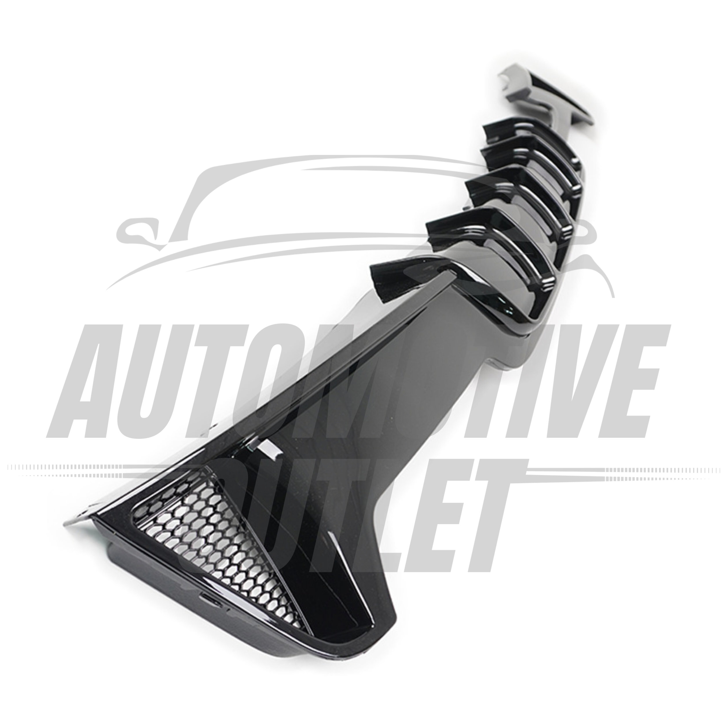 REAR DIFFUSER STYLE M SPORT DUAL GLOSS BLACK FOR BMW 4 SERIES F32 F33 F36 14-20+ 4